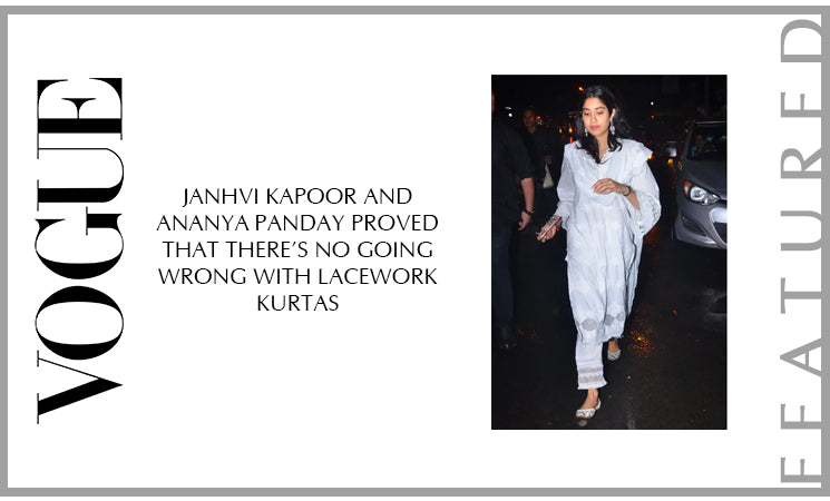 Janhvi Kapoor and Ananya Panday proved that there’s no going wrong with lacework kurtas