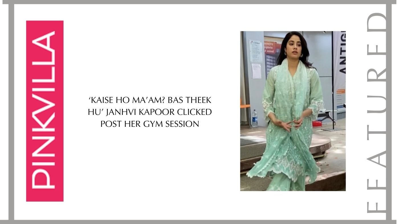 Janhvi Kapoor clicked post her gym session - Shop Mulmul
