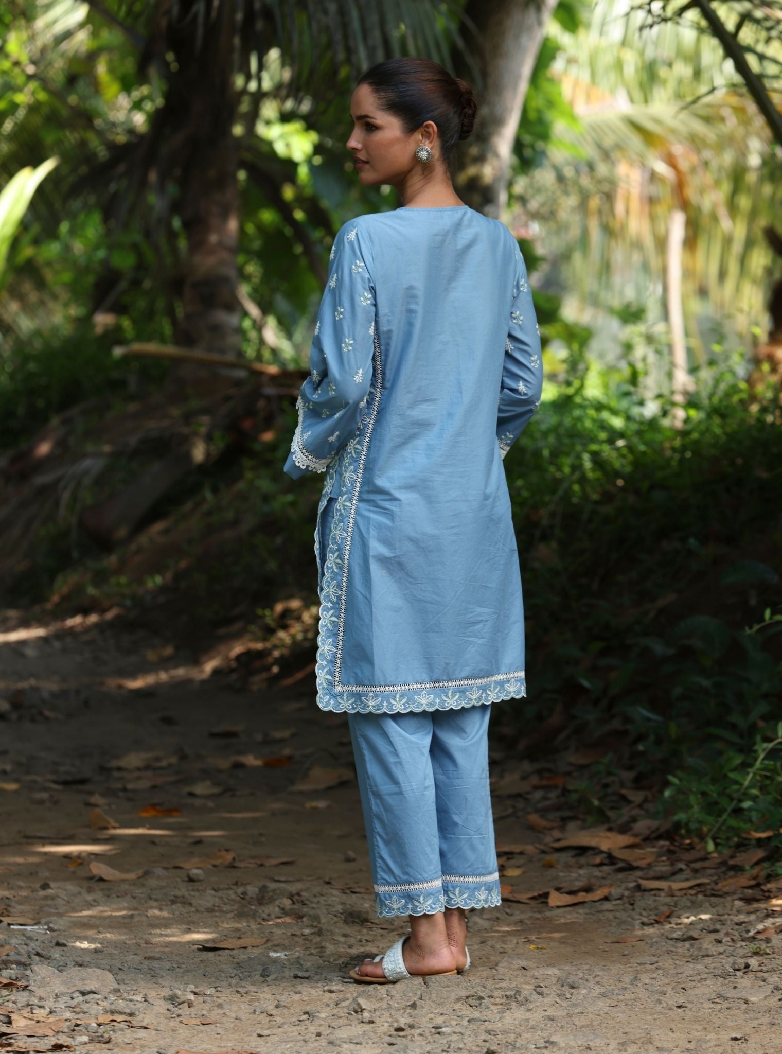 Rith Supima Cotton Blue Kurta Set