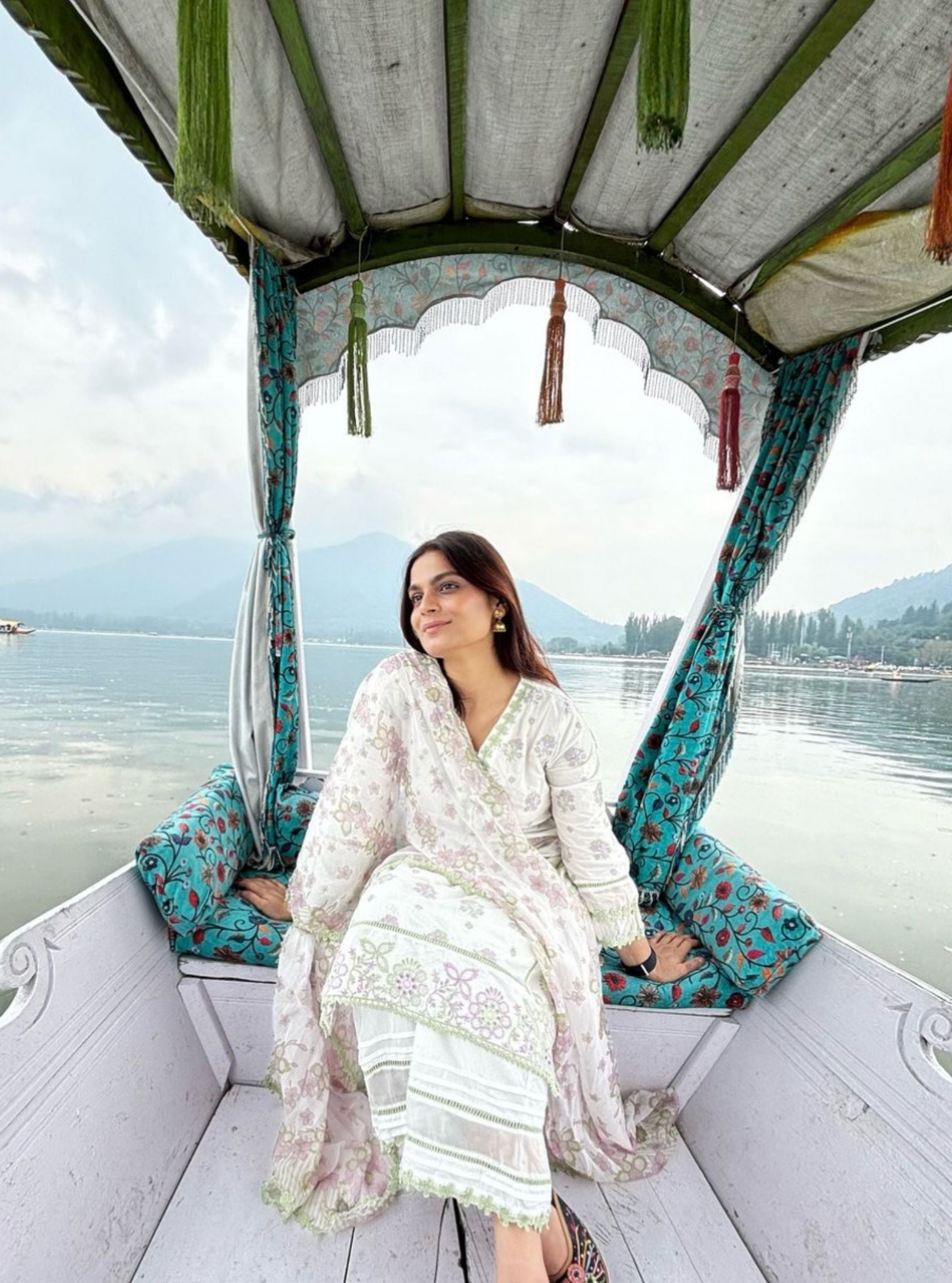 Banu Cotton White Kurta Set