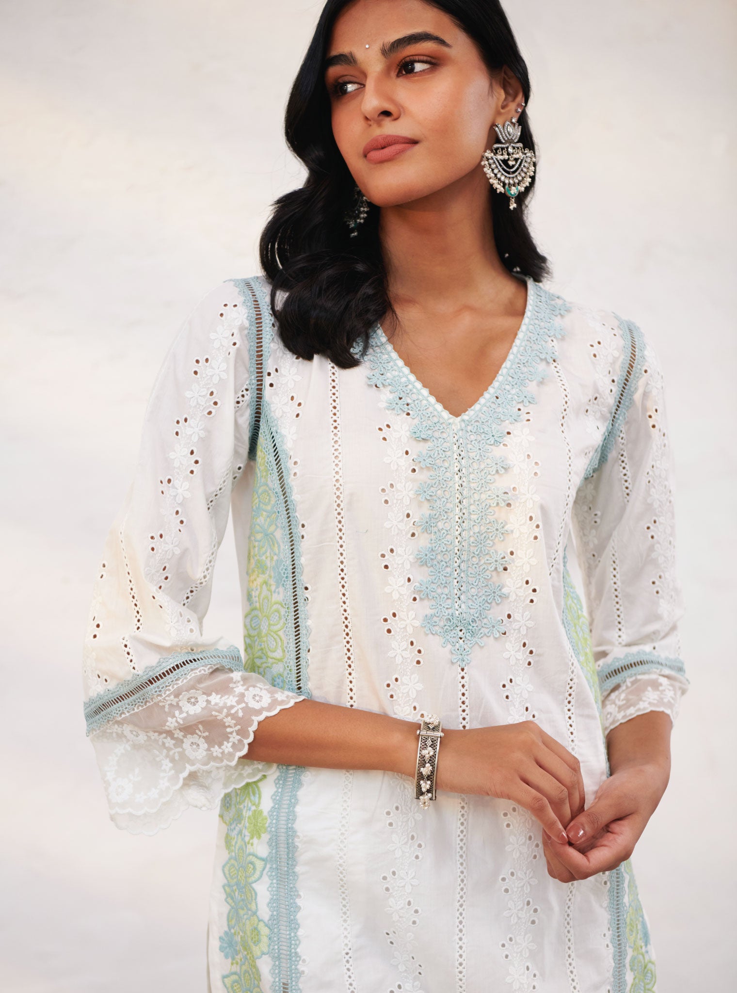 Wiltshire Cotton White Kurta Set