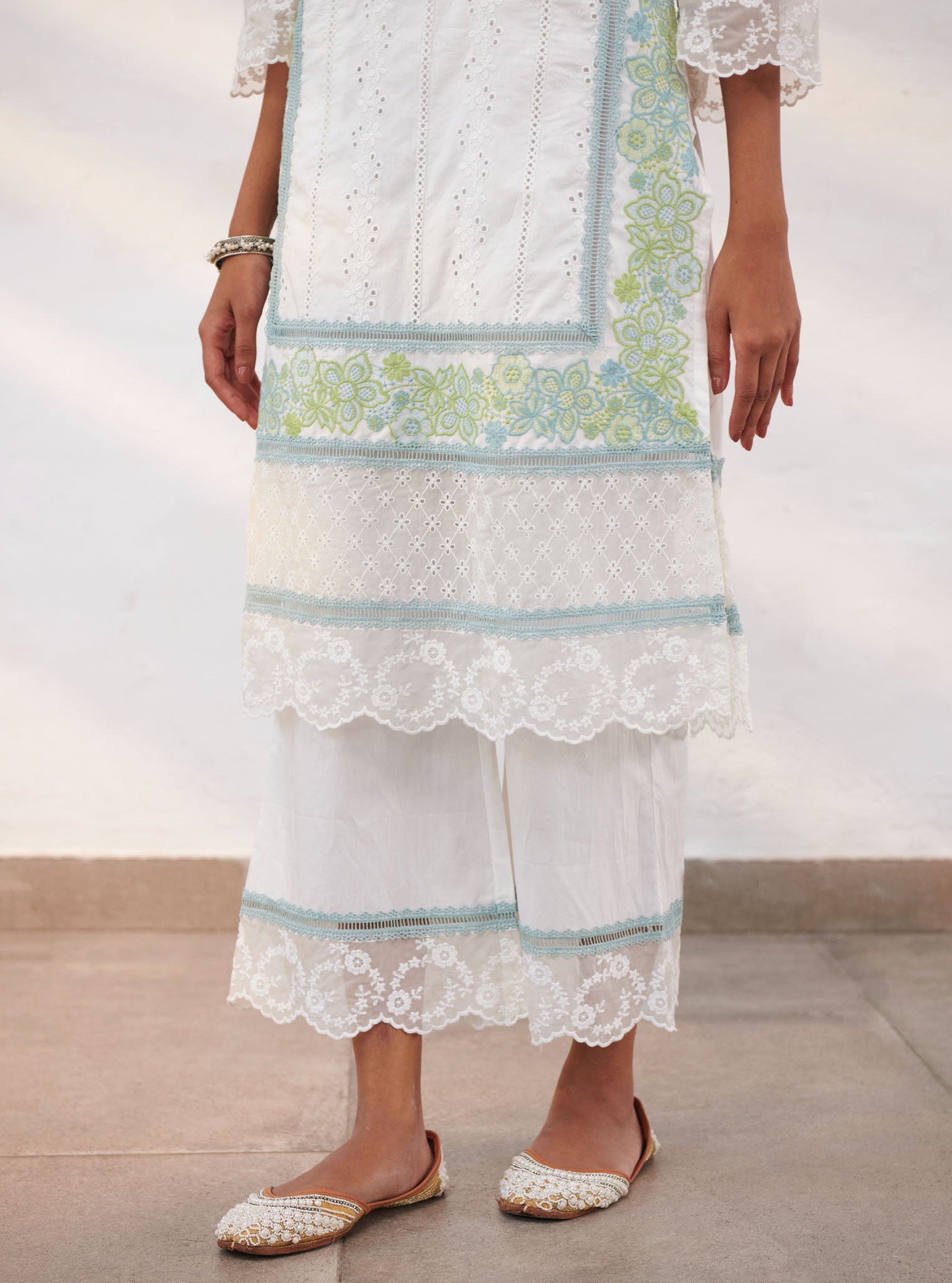 Wiltshire Cotton White Kurta Set
