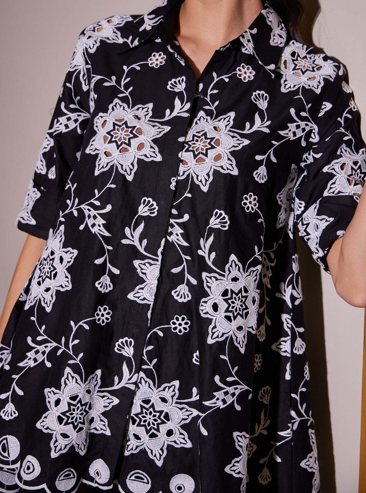 Eve Iconic Cotton Black Shirt