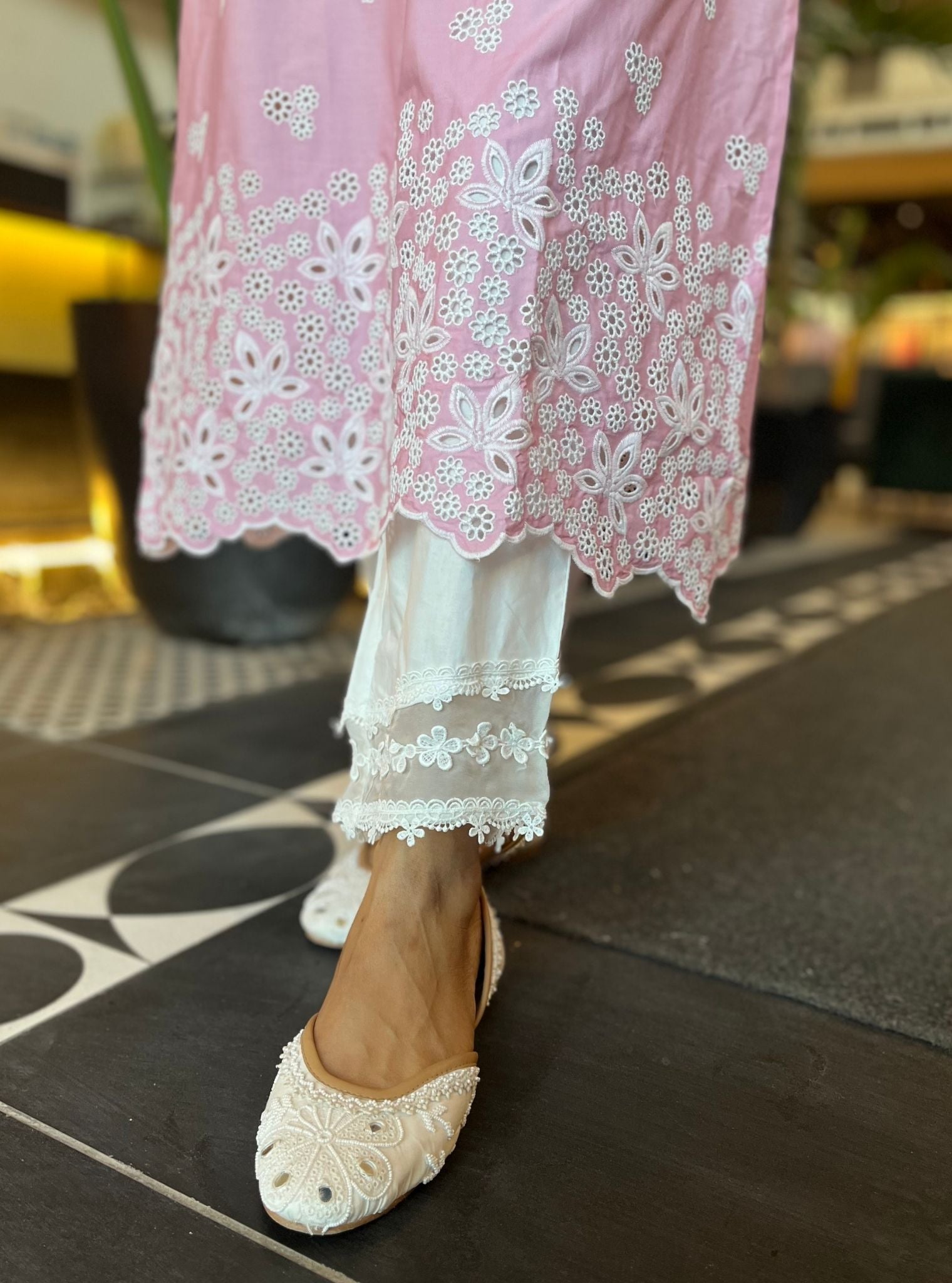 Shae Cotton Pink Kurta Set