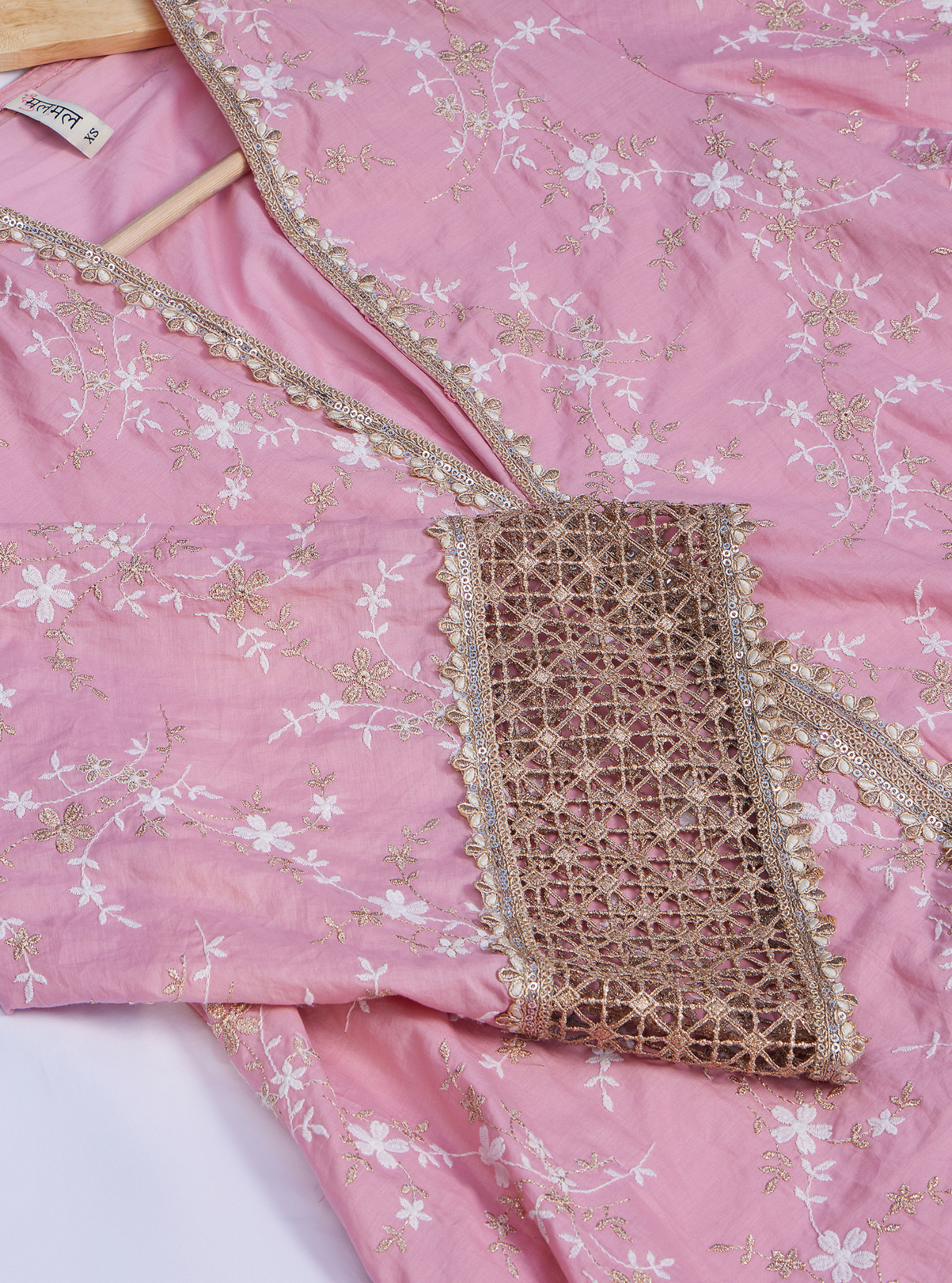 Avira Cotton Pink Kurta Set