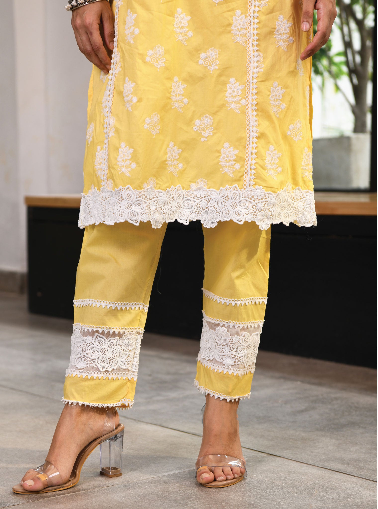 Lisburn Cotton Yellow Kurta Set