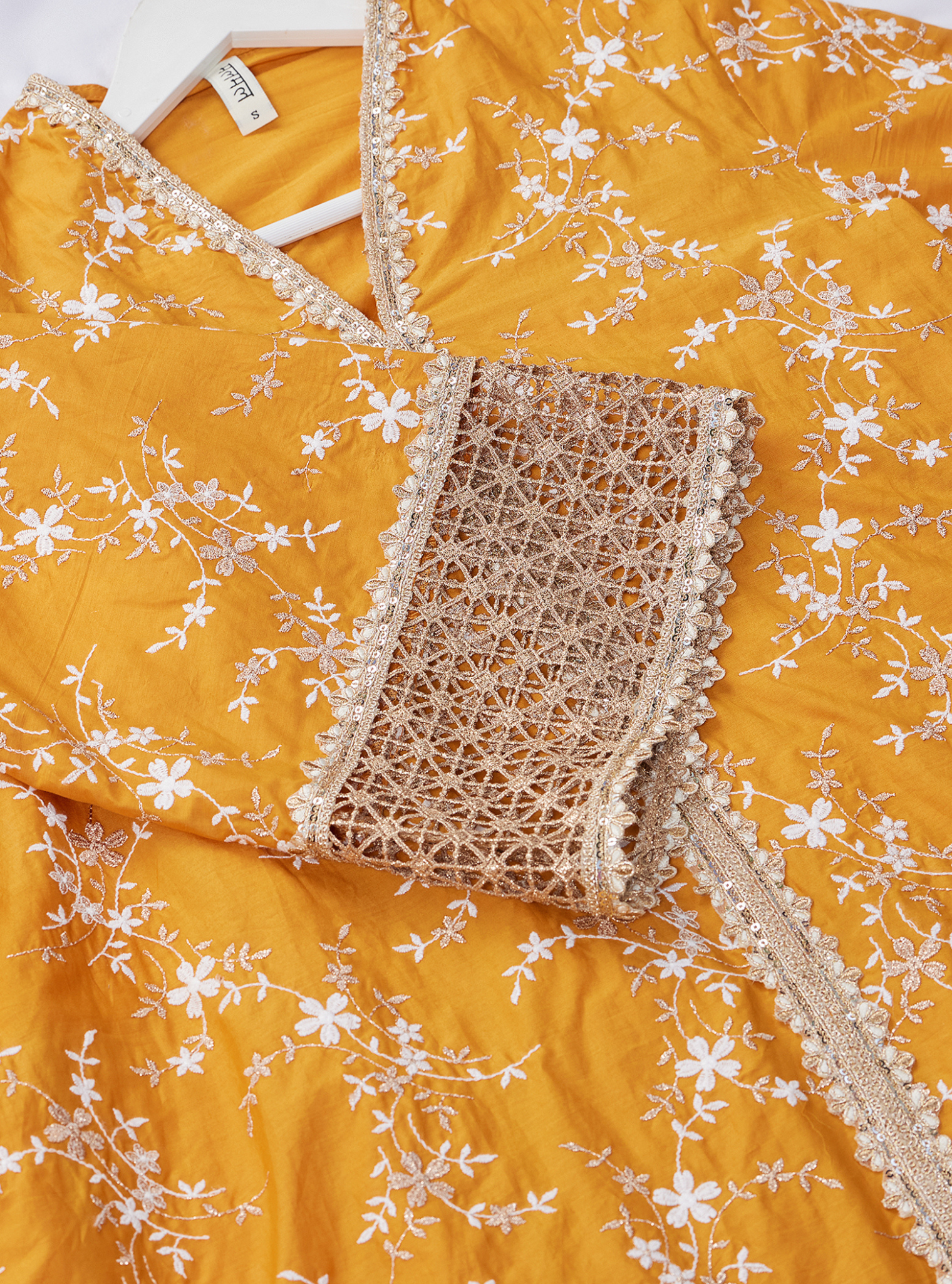 Avira Cotton Orange Kurta Set