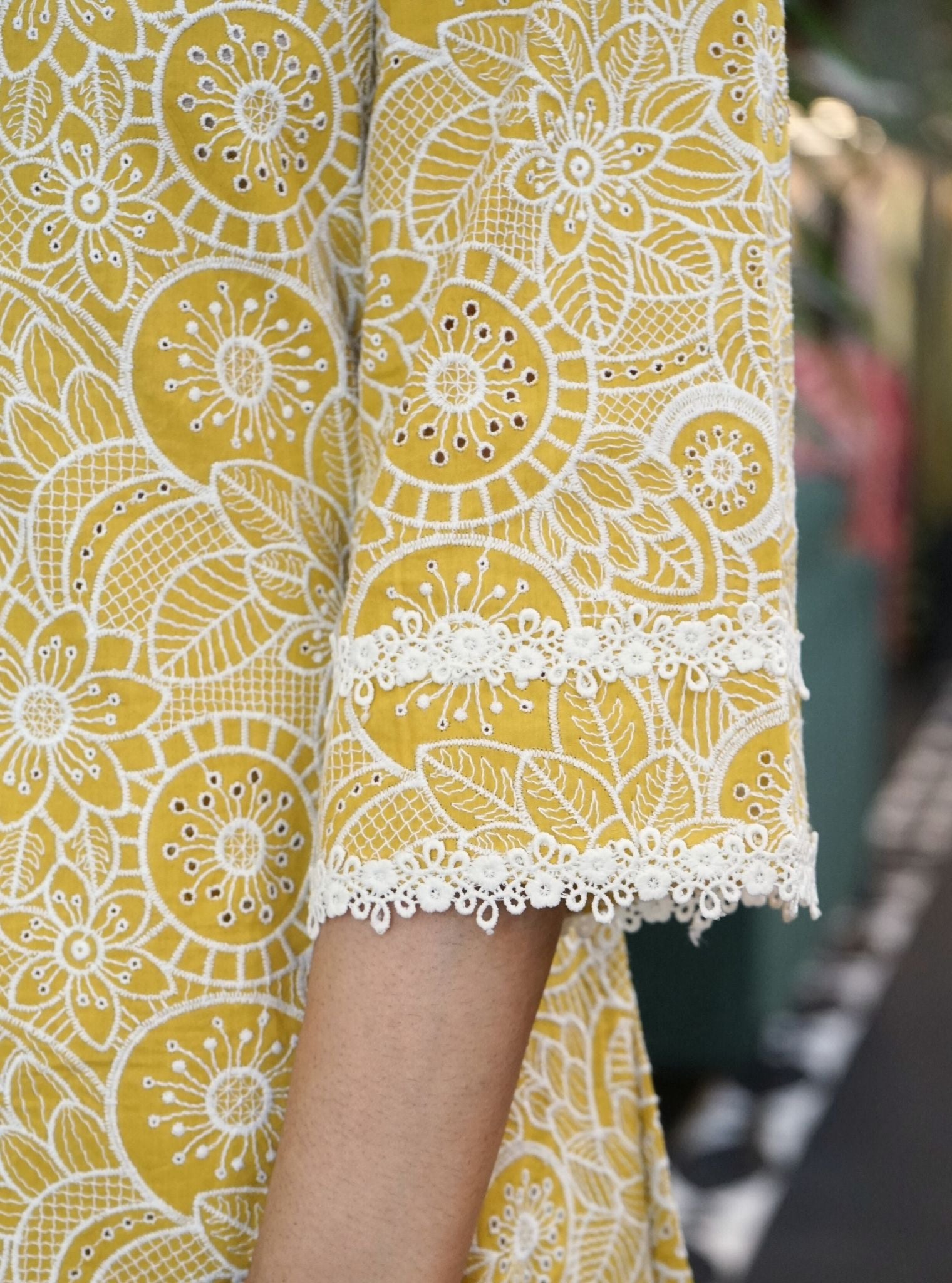 Banska Cotton Mustard Co-ord Set