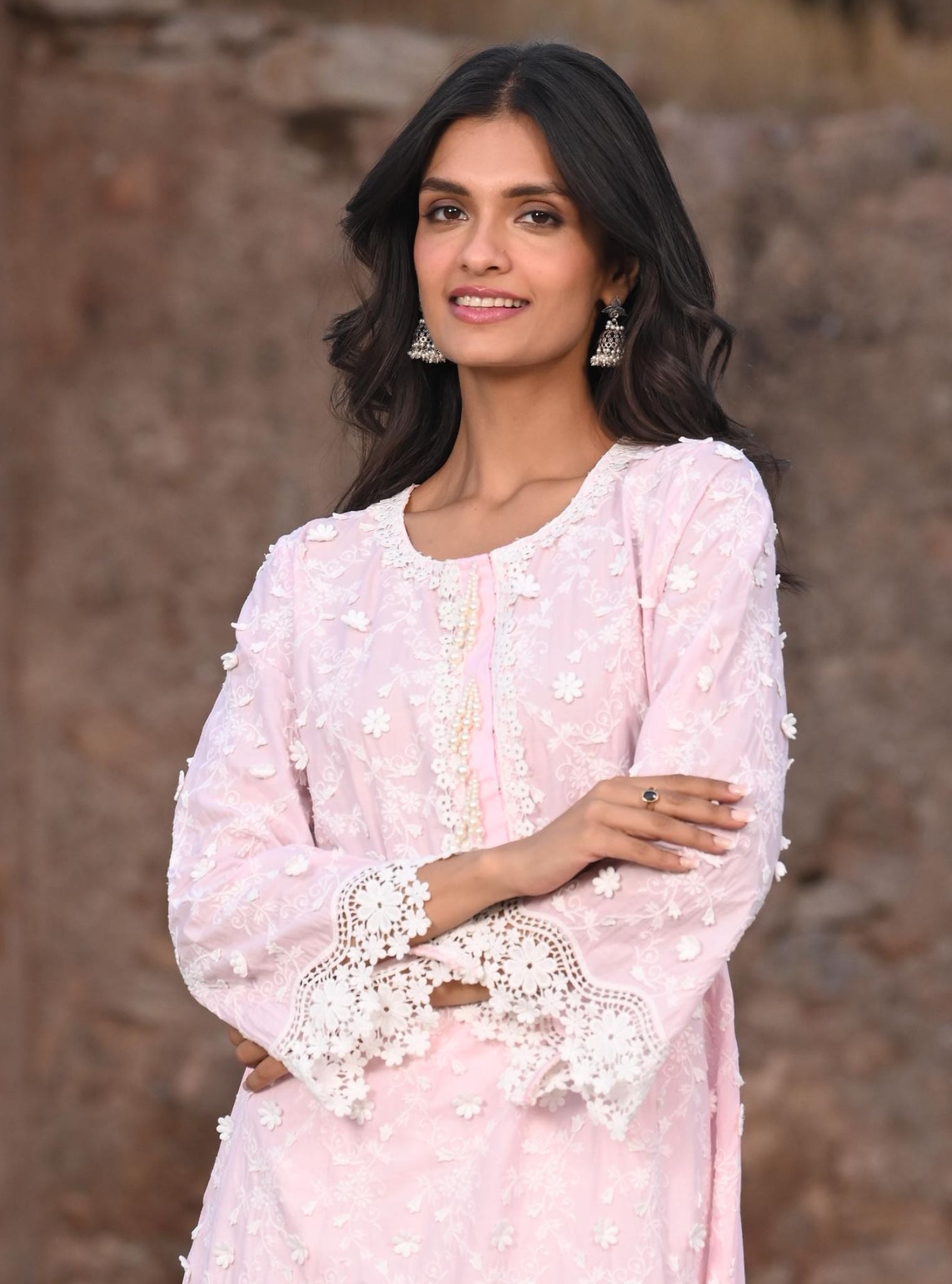 Baybreeze Cotton Pink Kurta Set