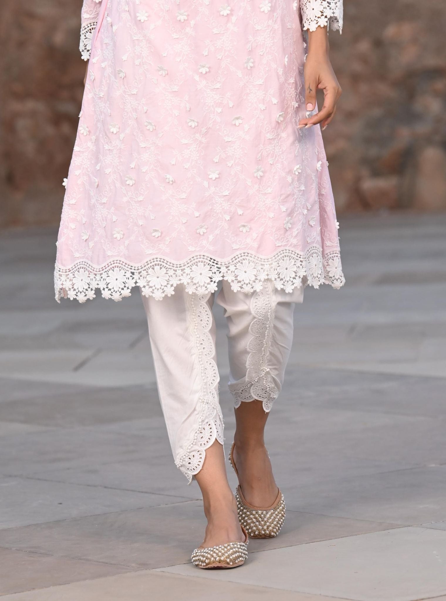 Baybreeze Cotton Pink Kurta Set
