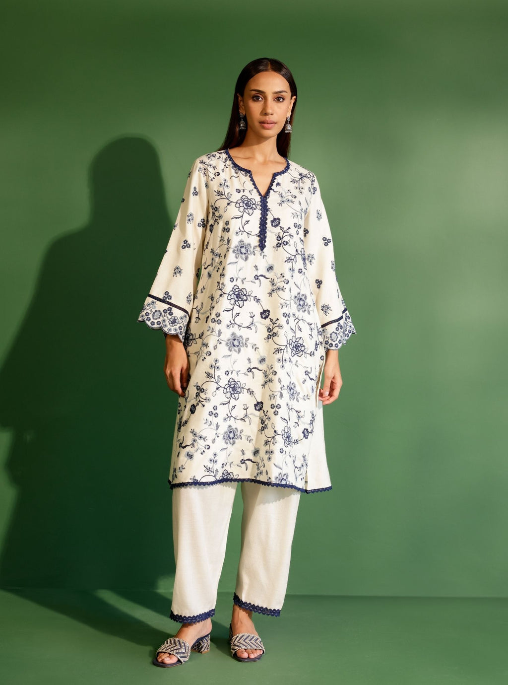 Juno Wool Black Kurta Set