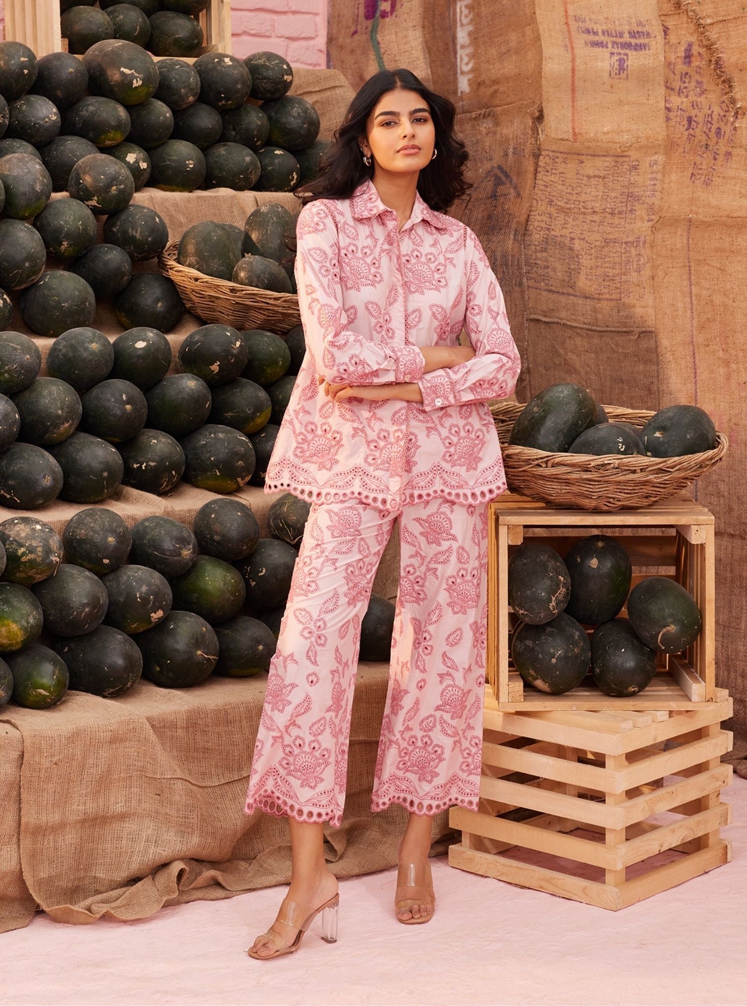 Mulmul Cotton Sasha Light Pink Pant