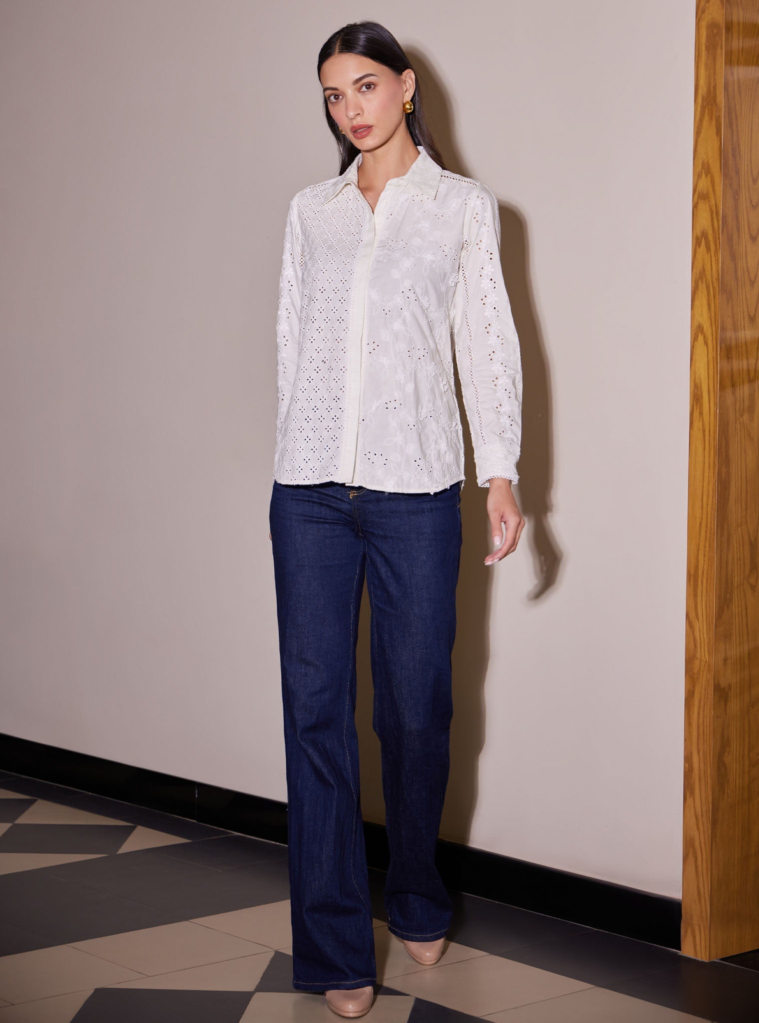 Clio Cotton White Shirt