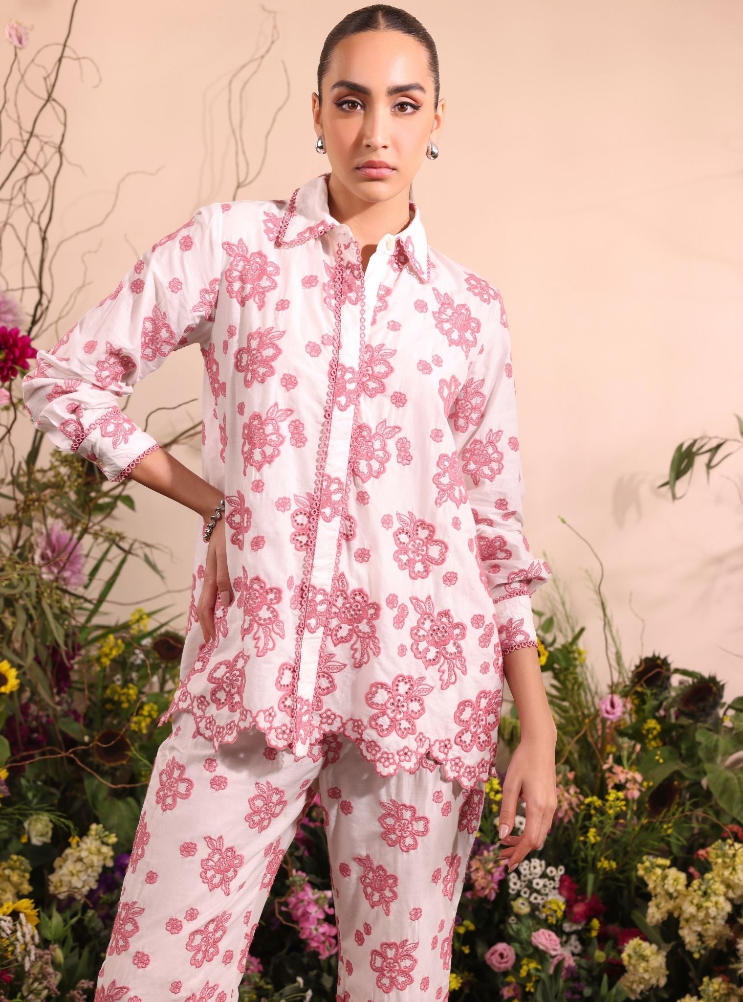 Felix Cotton Off White Co-ord Set