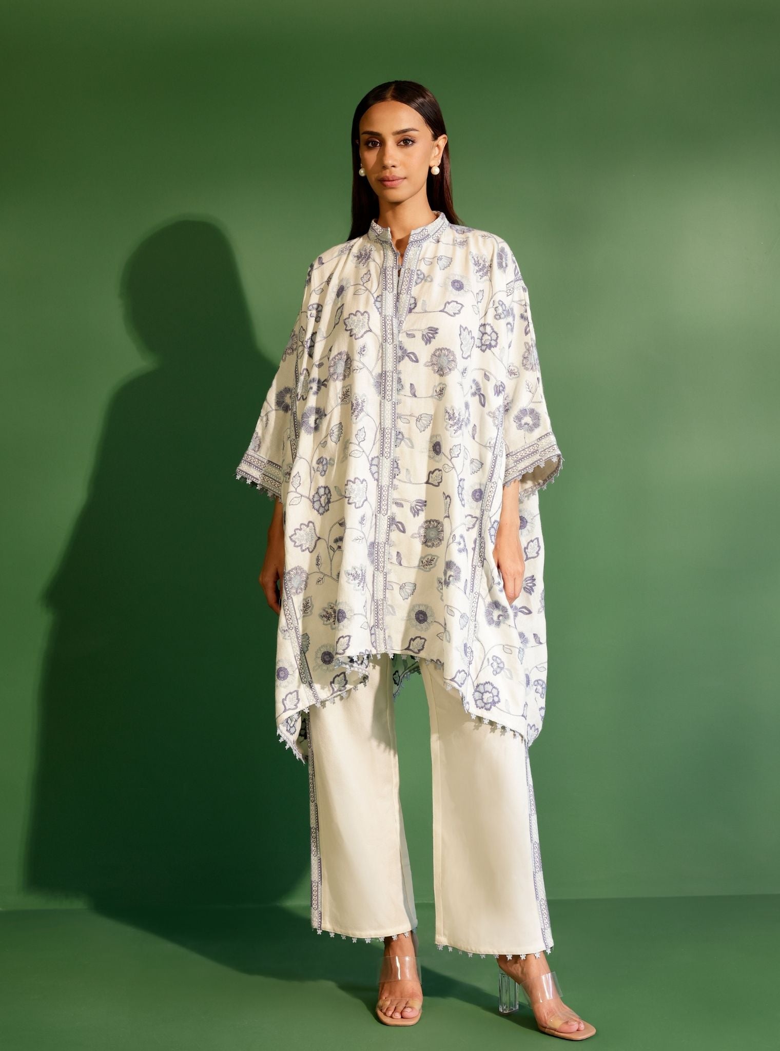 Ashby Wool White Kurta Set