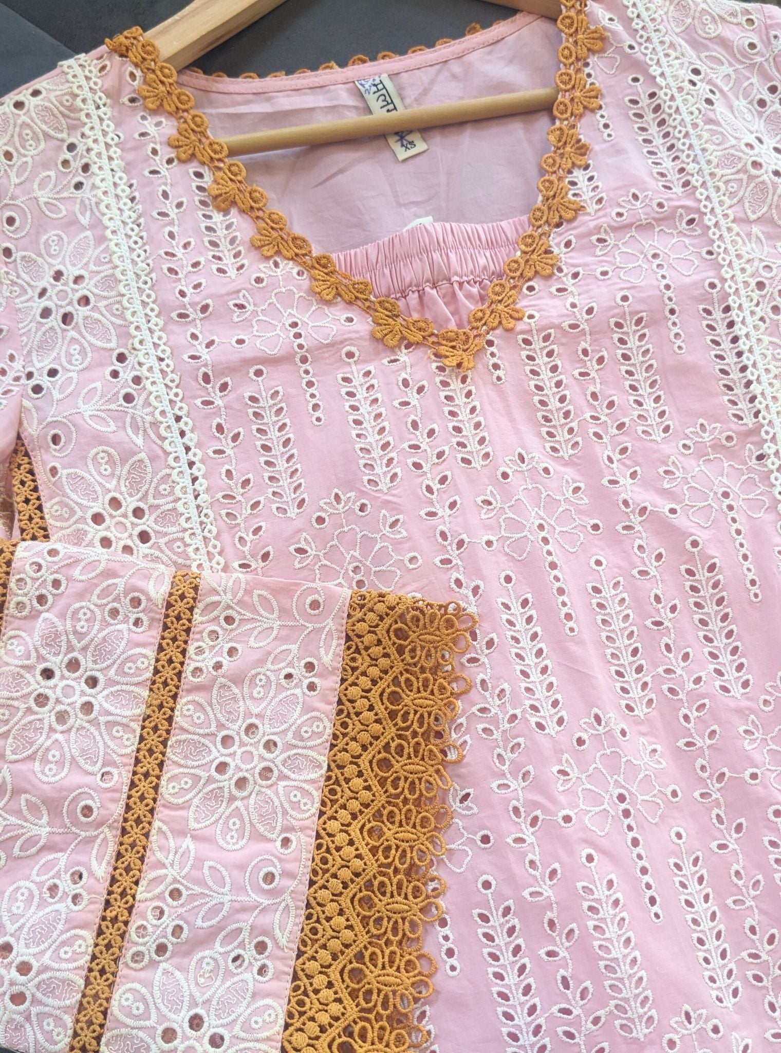 Maithali Cotton Pink Kurta Set