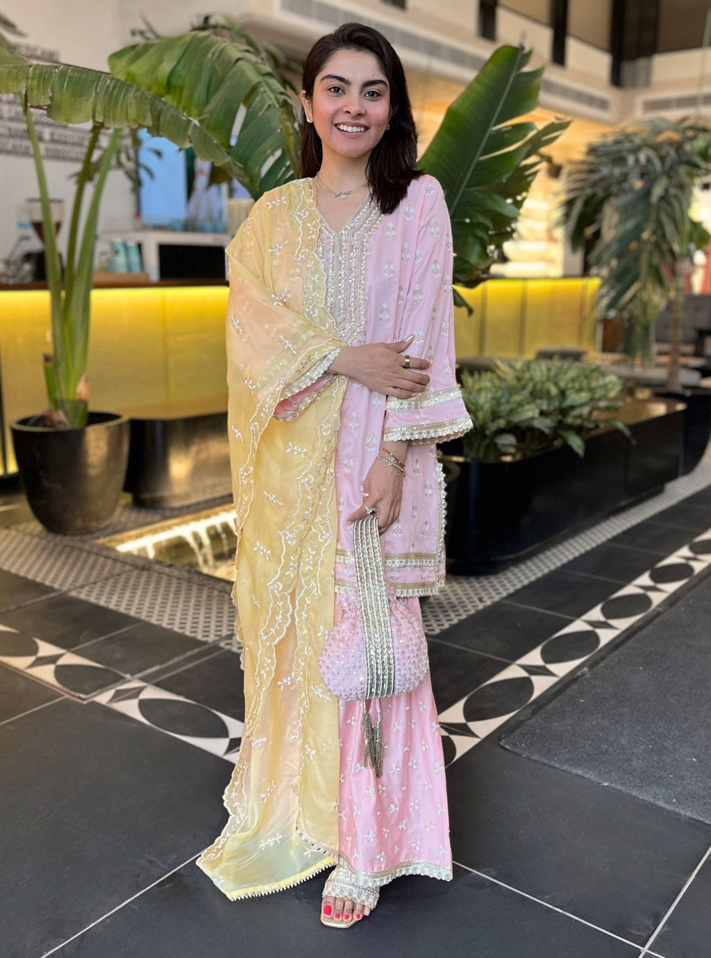 Mulmul Supima Cotton Cupid Pink Pyajama main image 1
