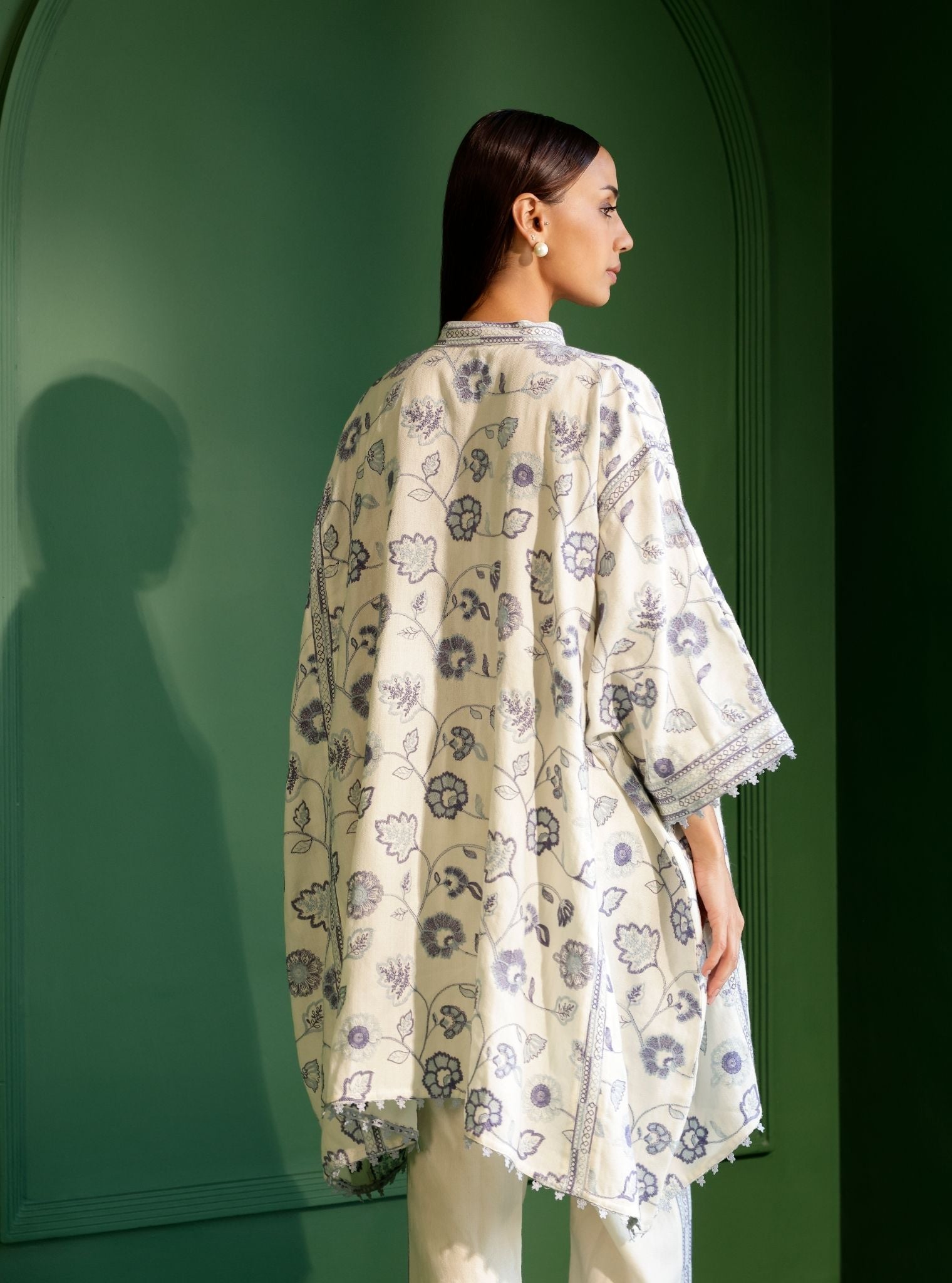Ashby Wool White Kurta Set