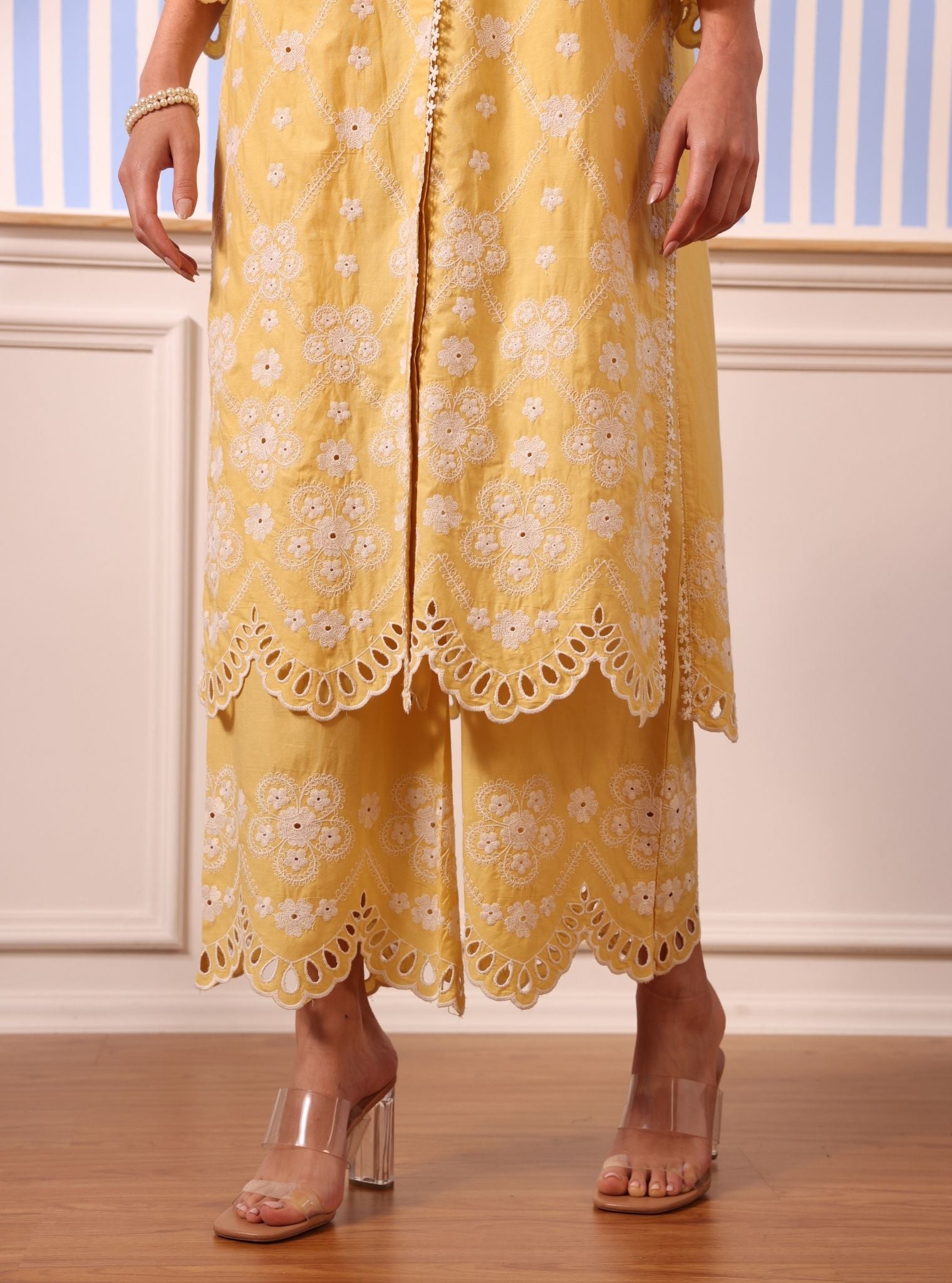Magnus Cotton Yellow Co-ord Set