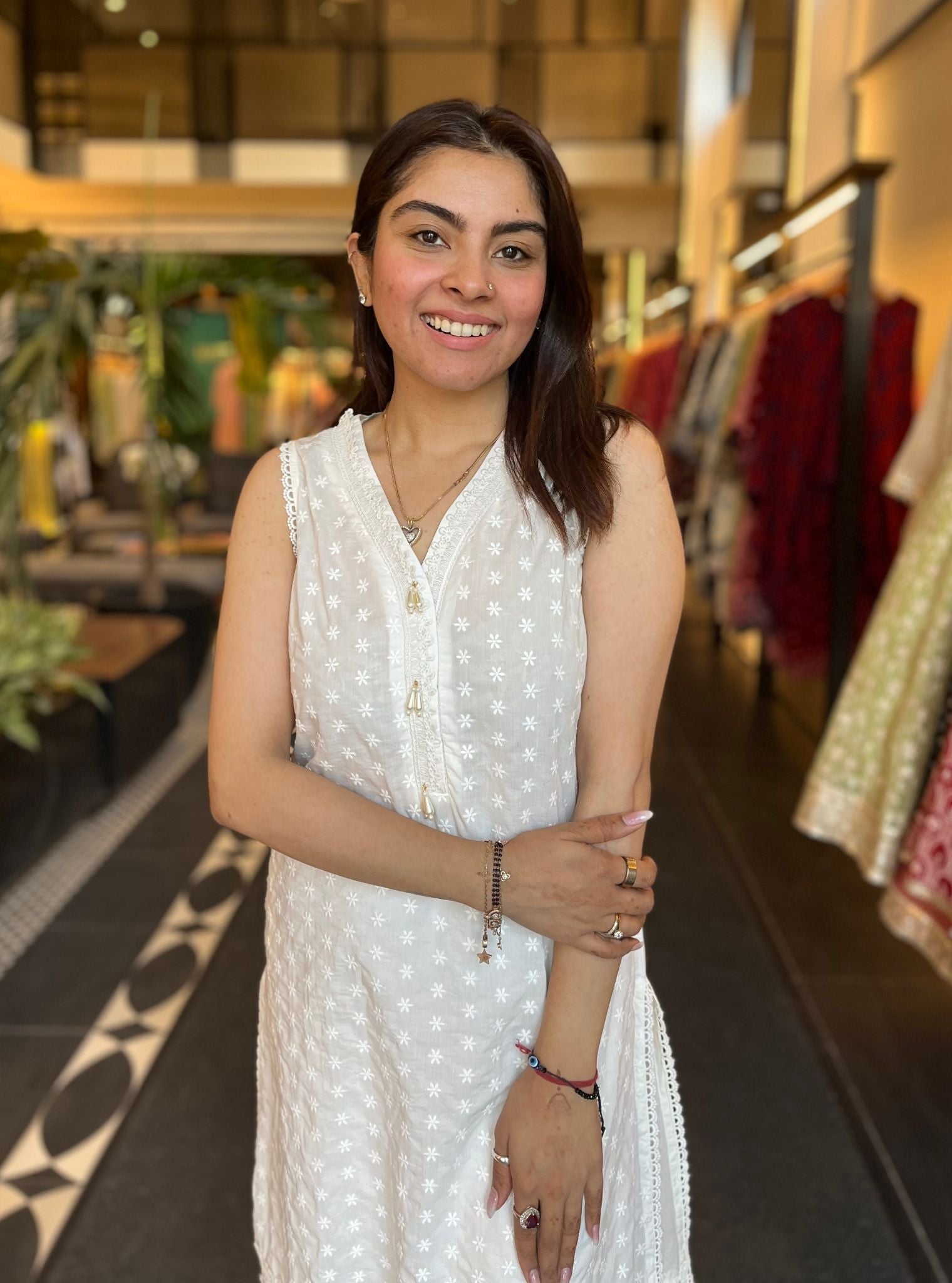 Juana Cotton Kurta with Ruffle Pant Set