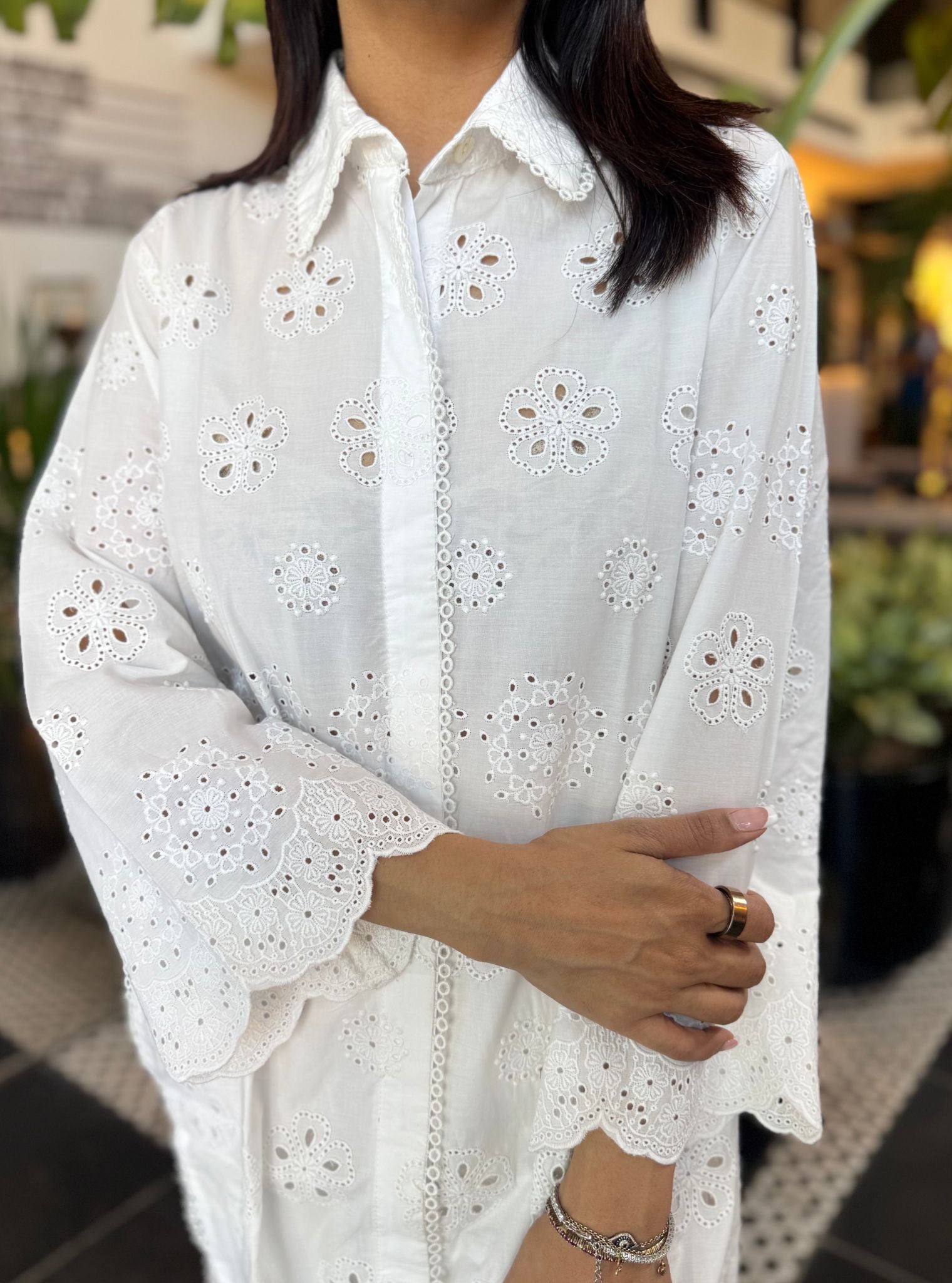 Harriet Cotton White Kurta Set