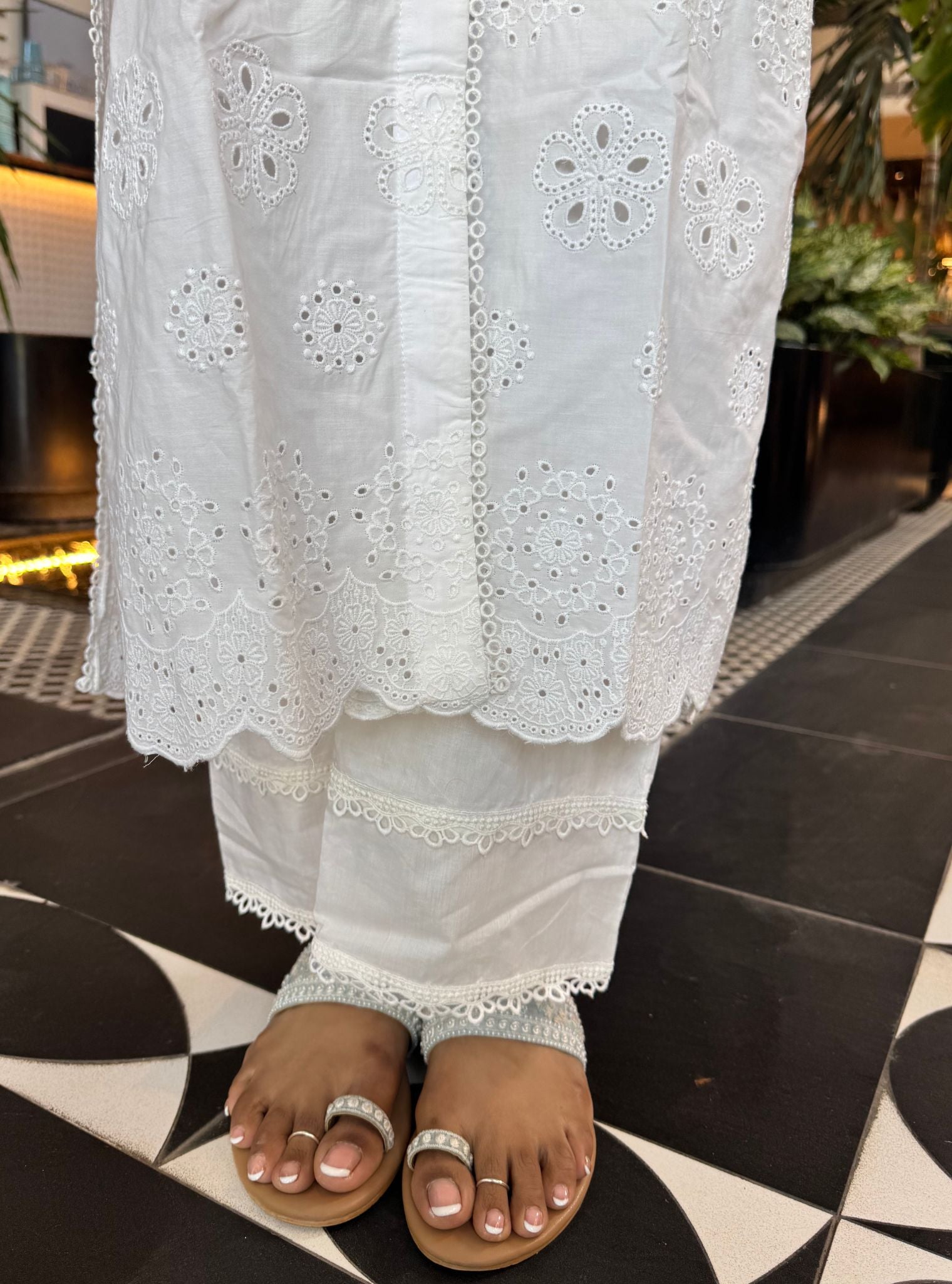 Harriet Cotton White Kurta Set