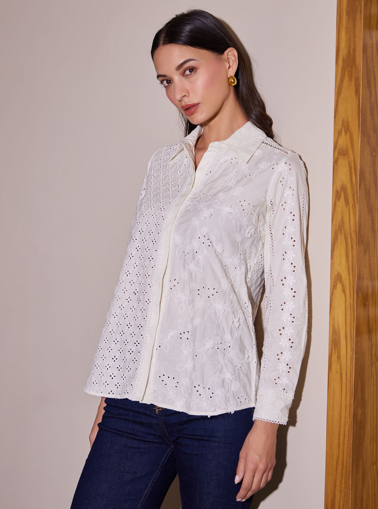 Clio Cotton White Shirt