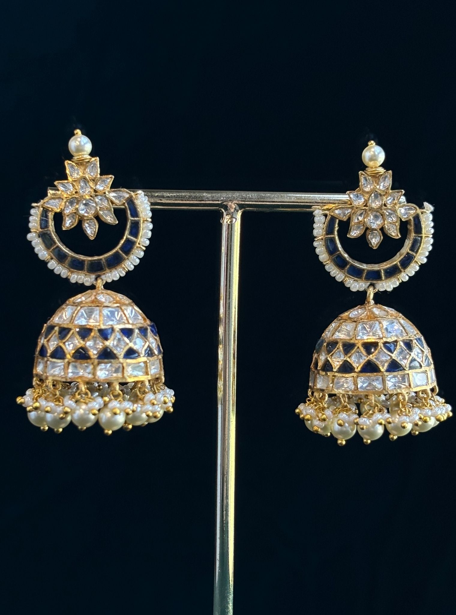 Pure Silver Mohini Jhumki