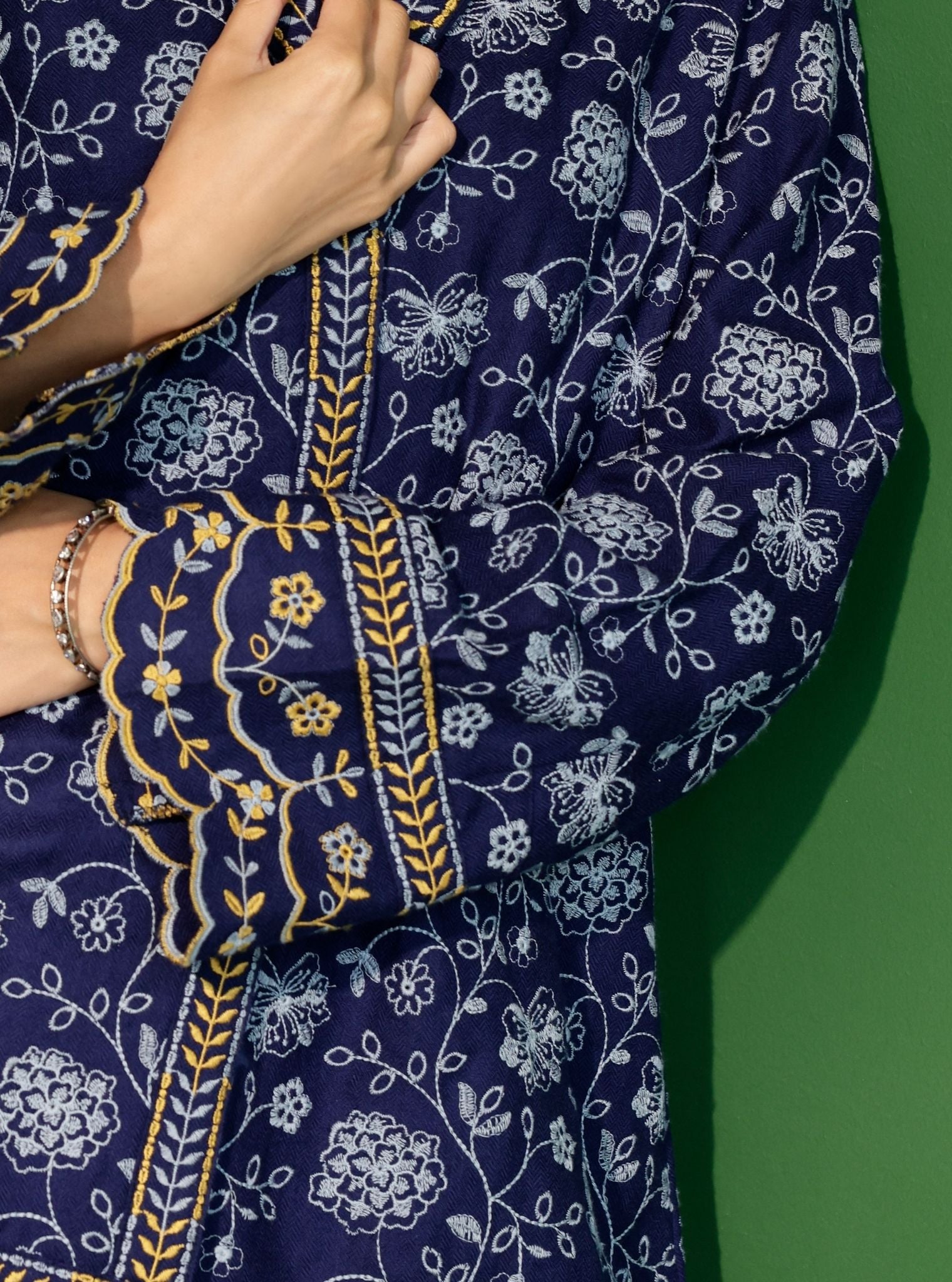 Colby Wool Navy Shirt Co-ord Set