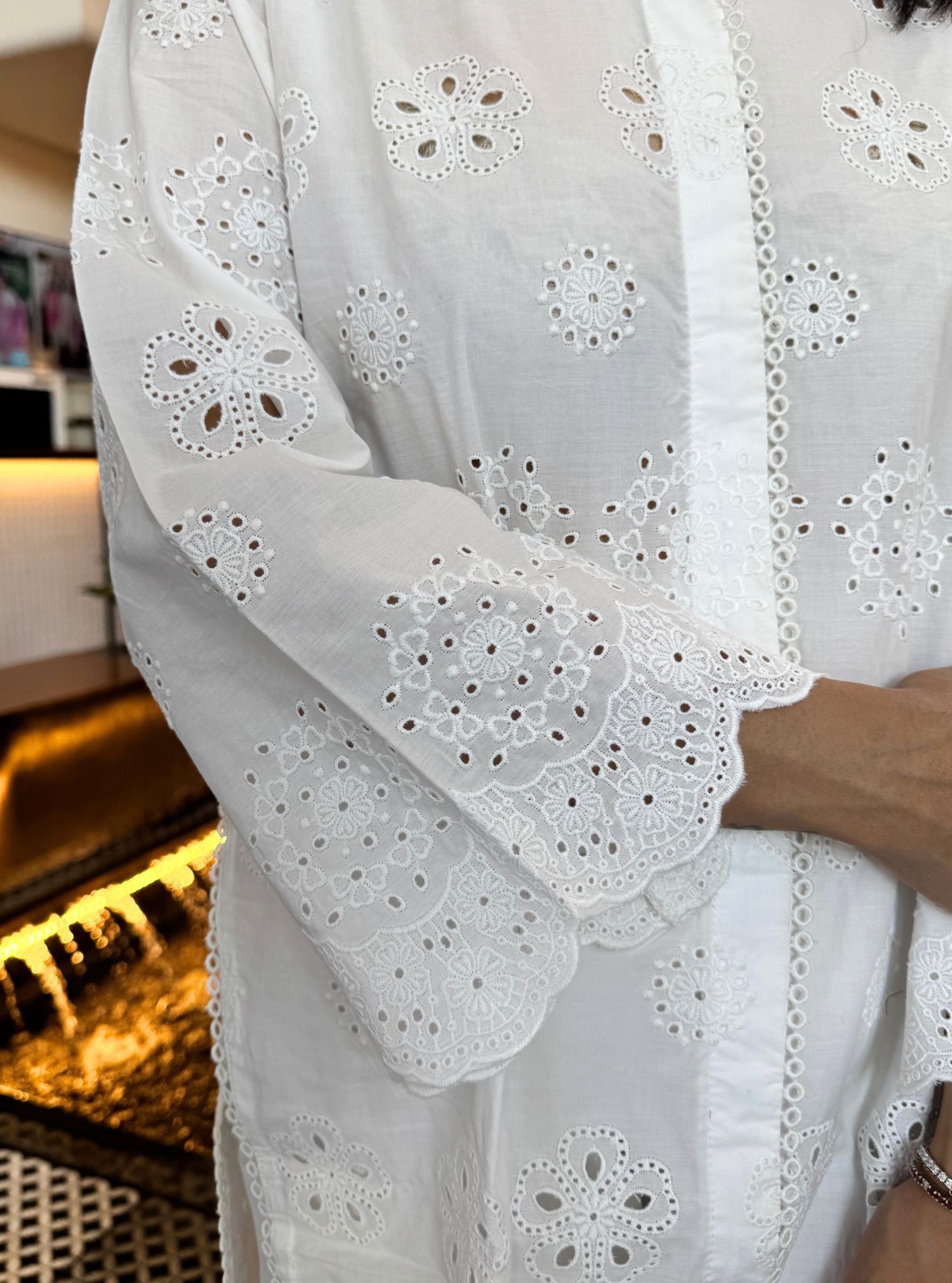 Harriet Cotton White Kurta Set