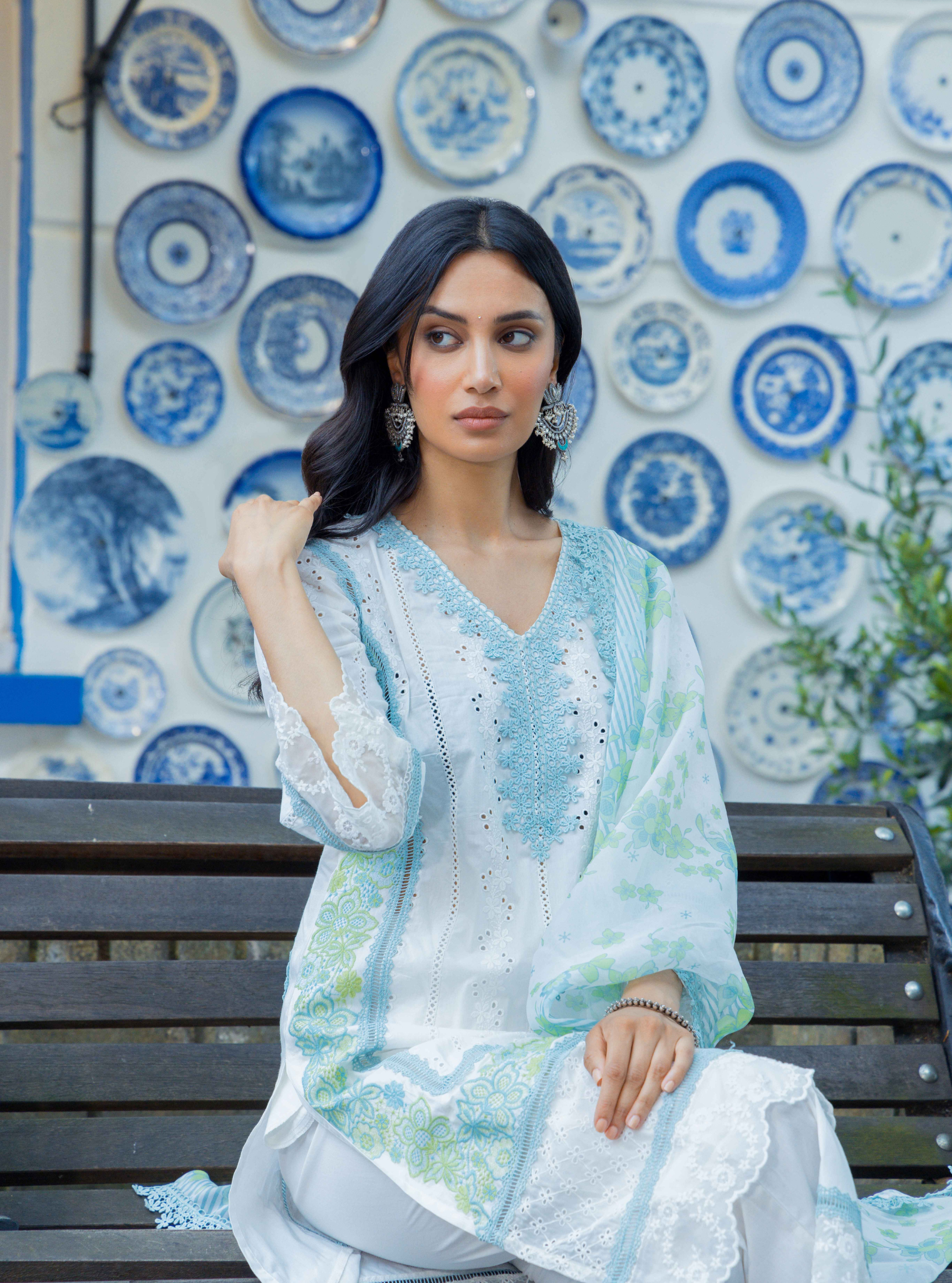 Wiltshire Cotton White Kurta Set