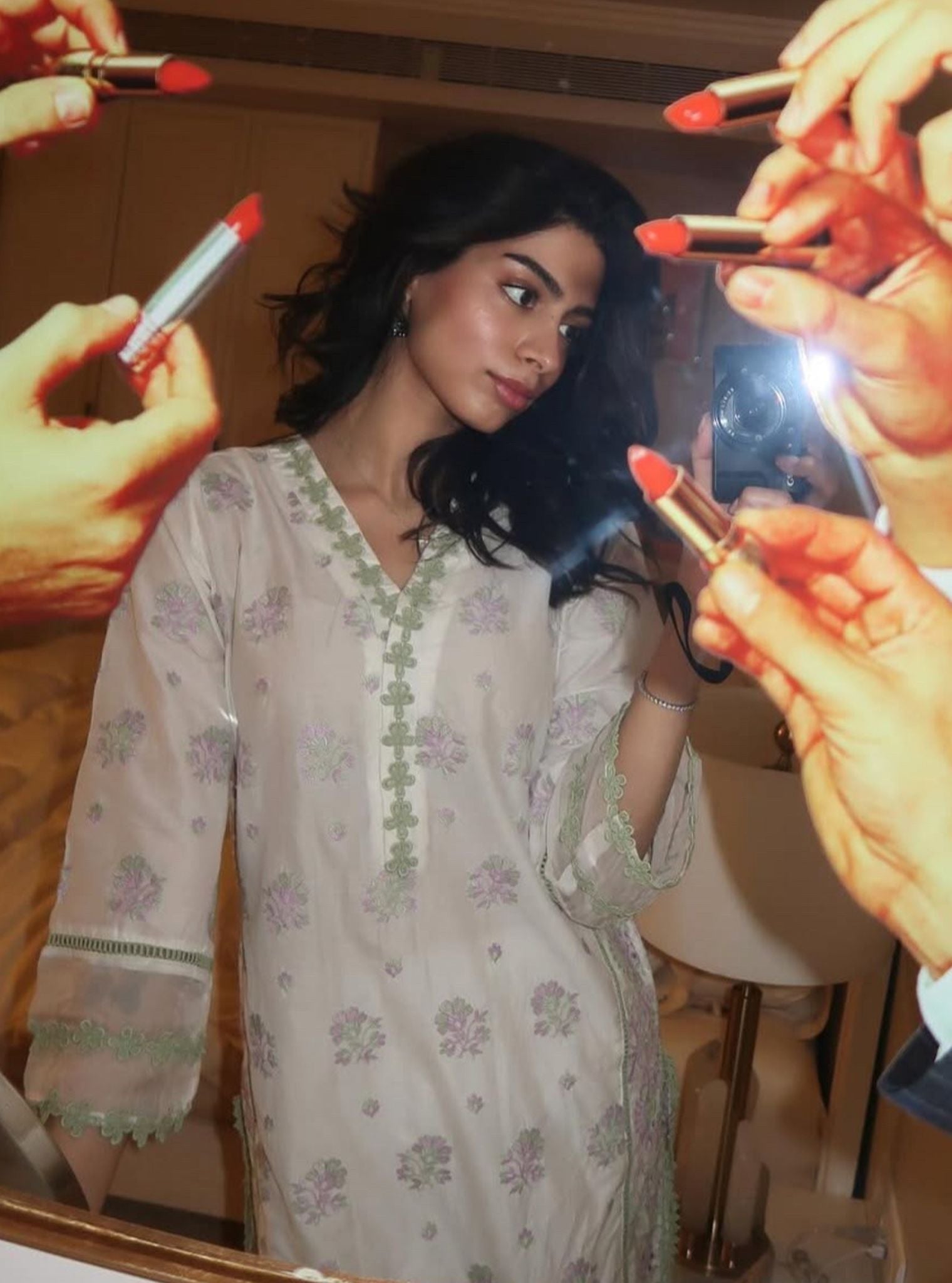 Banu Cotton White Kurta Set