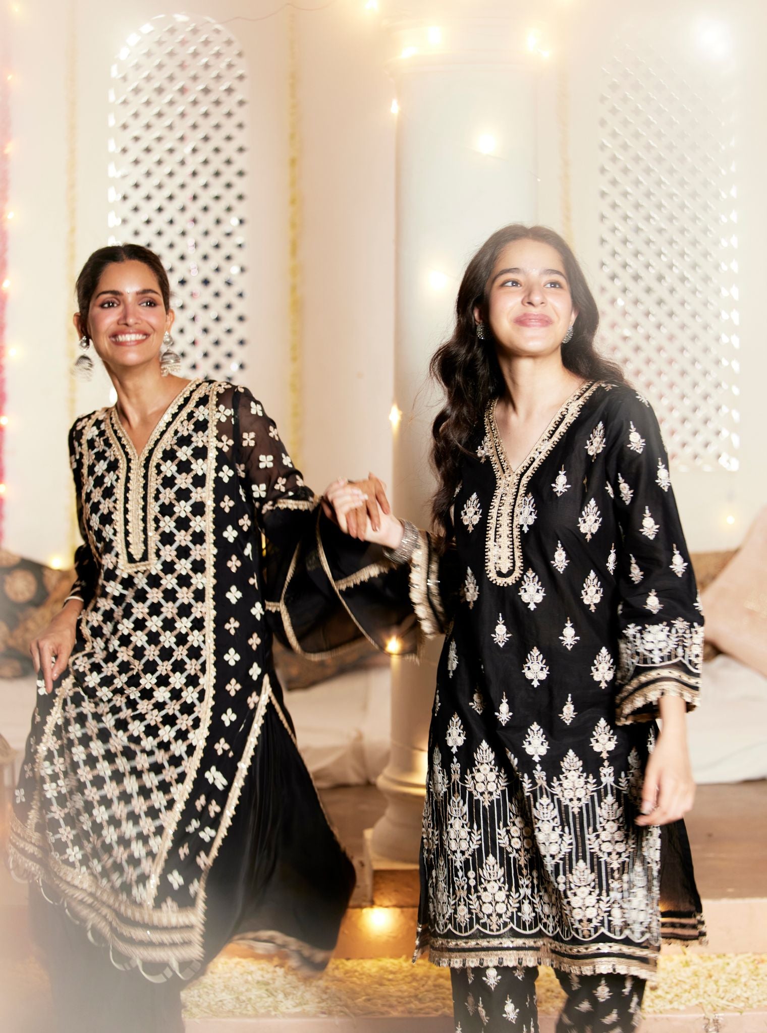 Amaltas Cotton Black Kurta Set