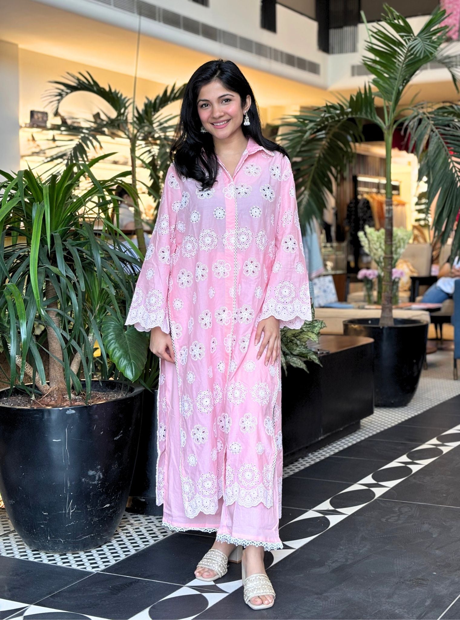 Harriet Cotton Pink Kurta Set