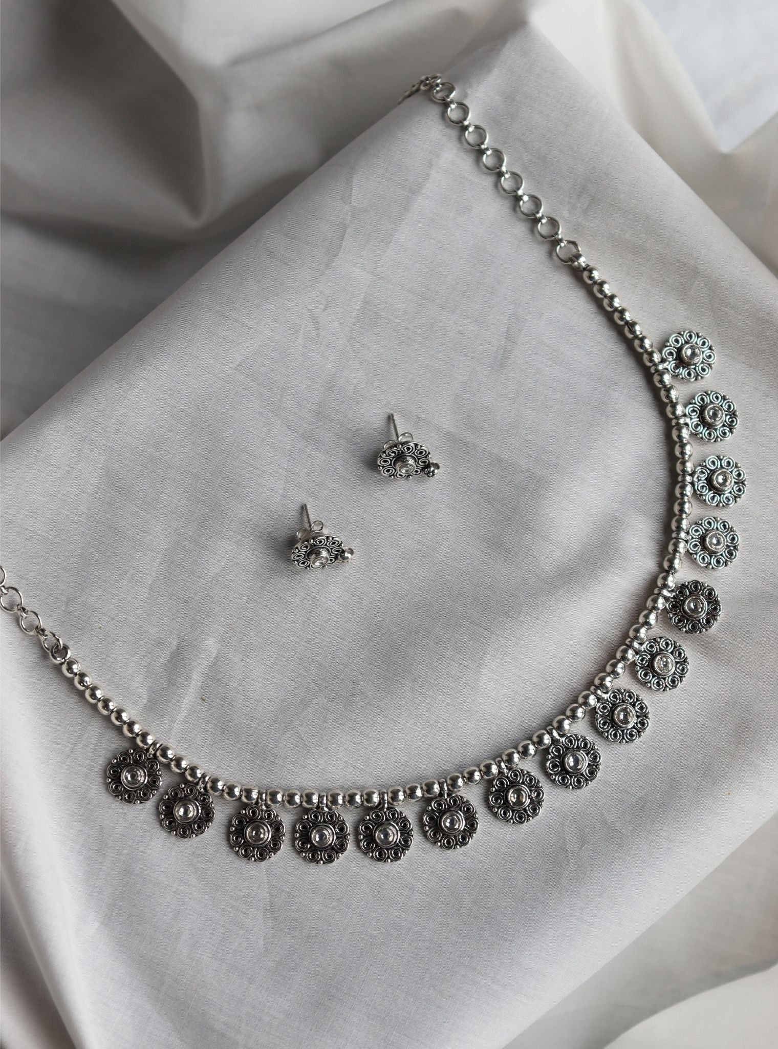 Pure Silver Prisha Necklace