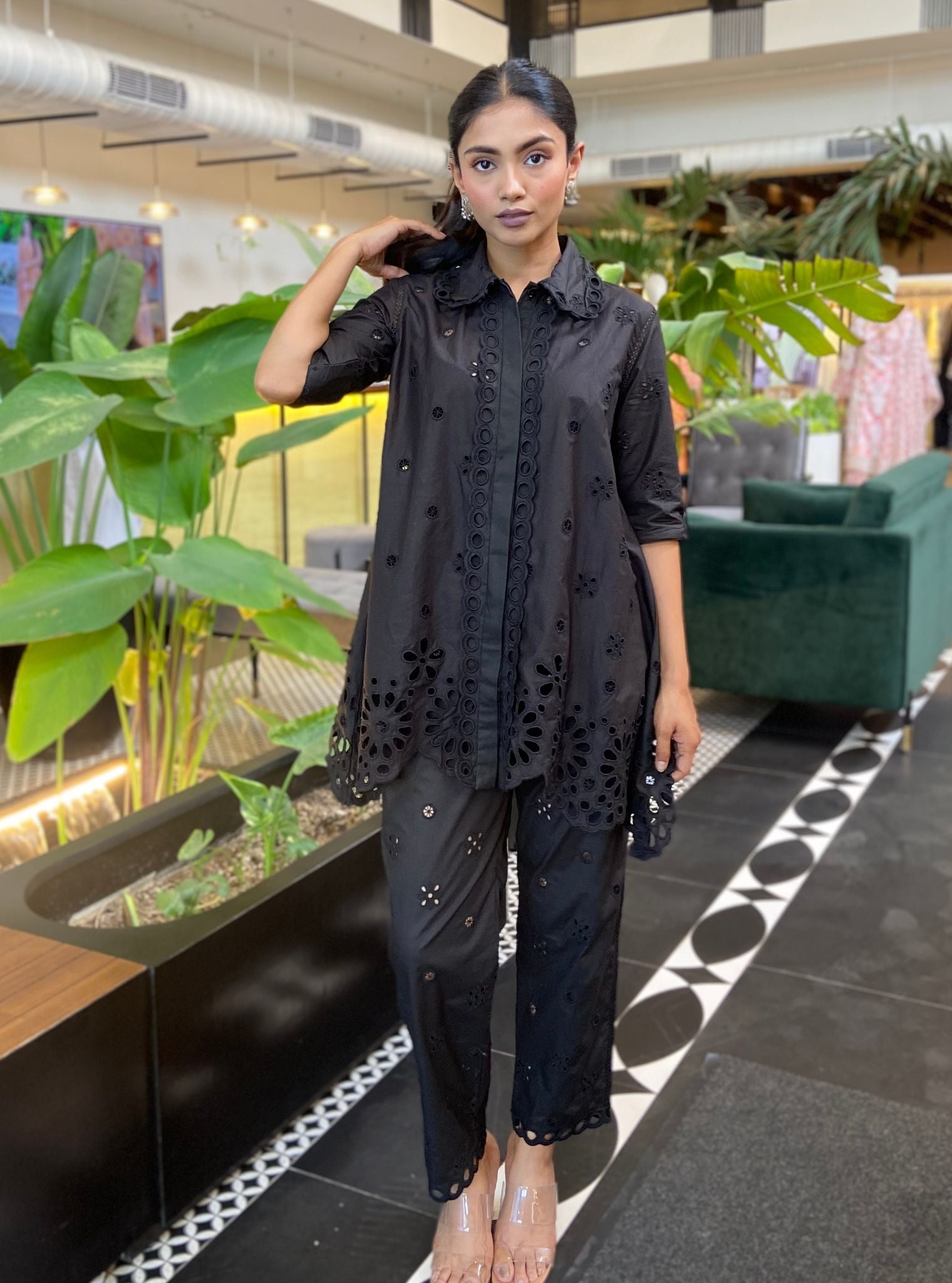 Carlisle Cotton Black Co-ord Set