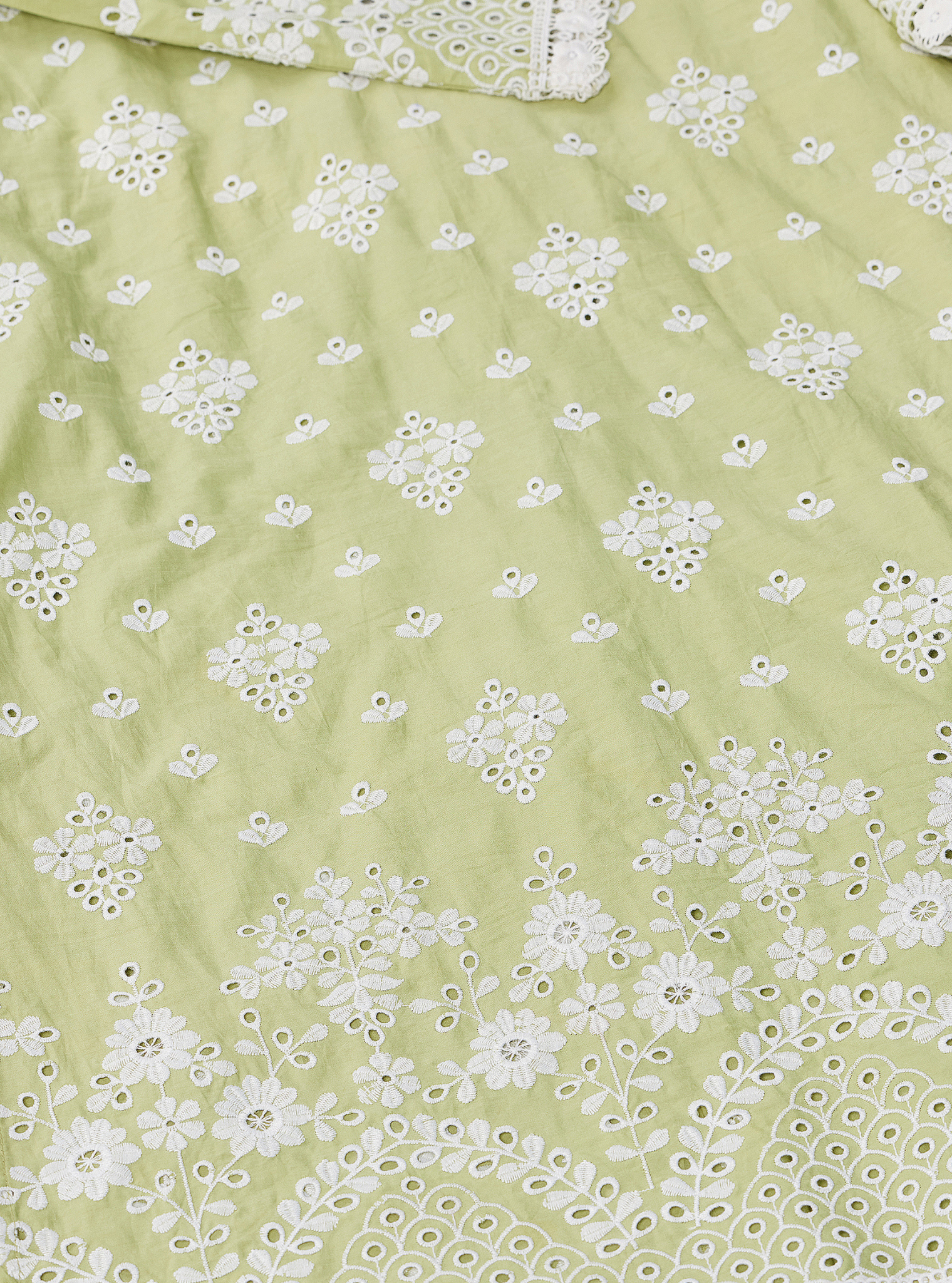 Peehu Cotton Green Kurta Set