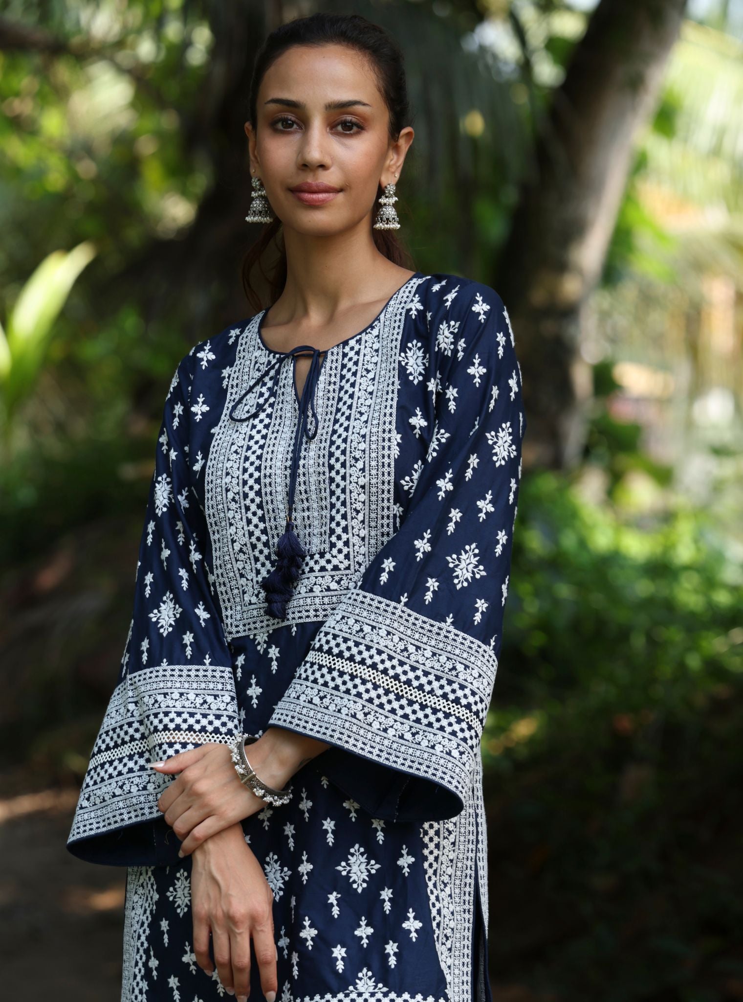 Sree Supima Cotton Navy Kurta Set