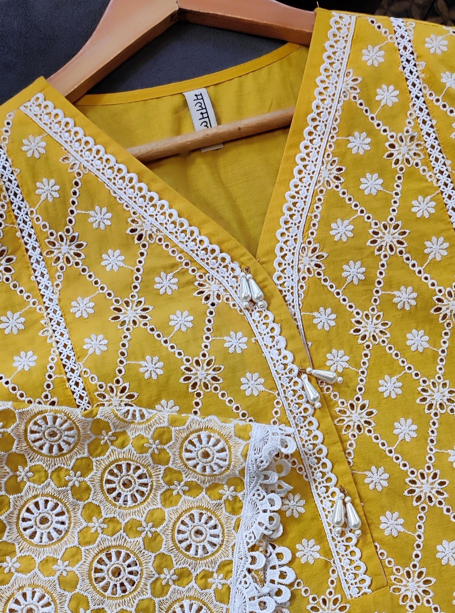 Asti Cotton Yellow Kurta Set