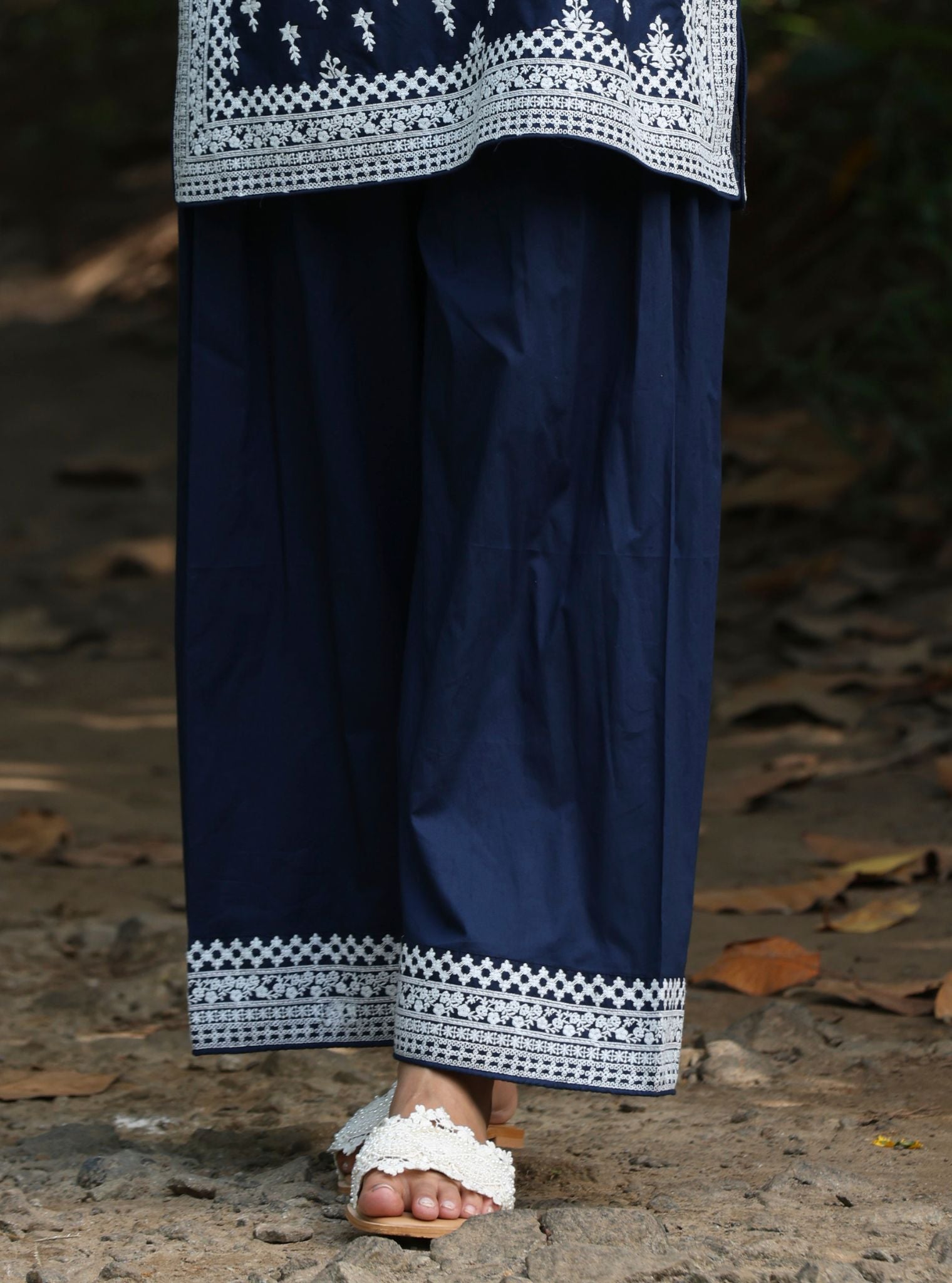 Sree Supima Cotton Navy Kurta Set