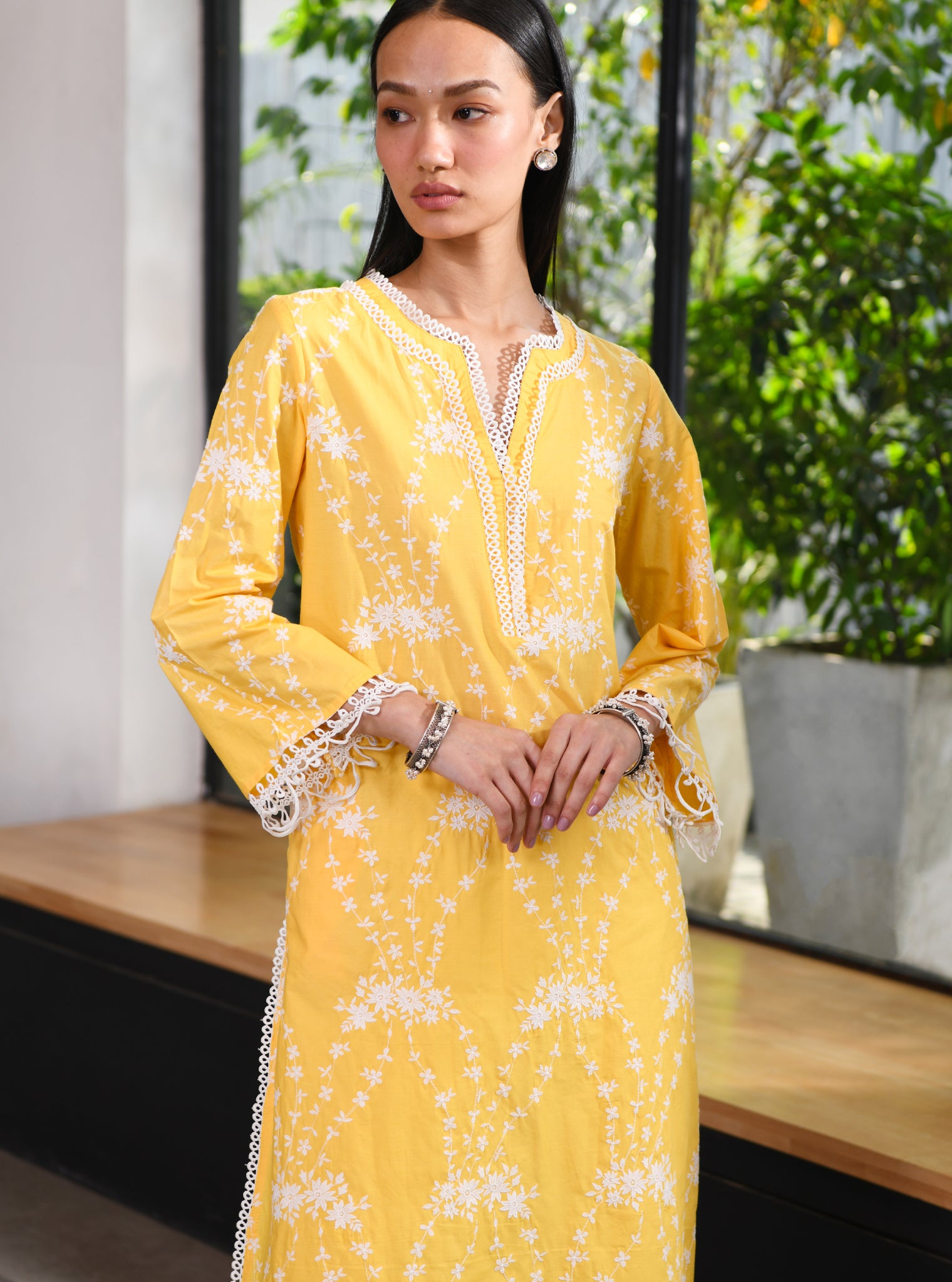 Arki Cotton Yellow Kurta Set
