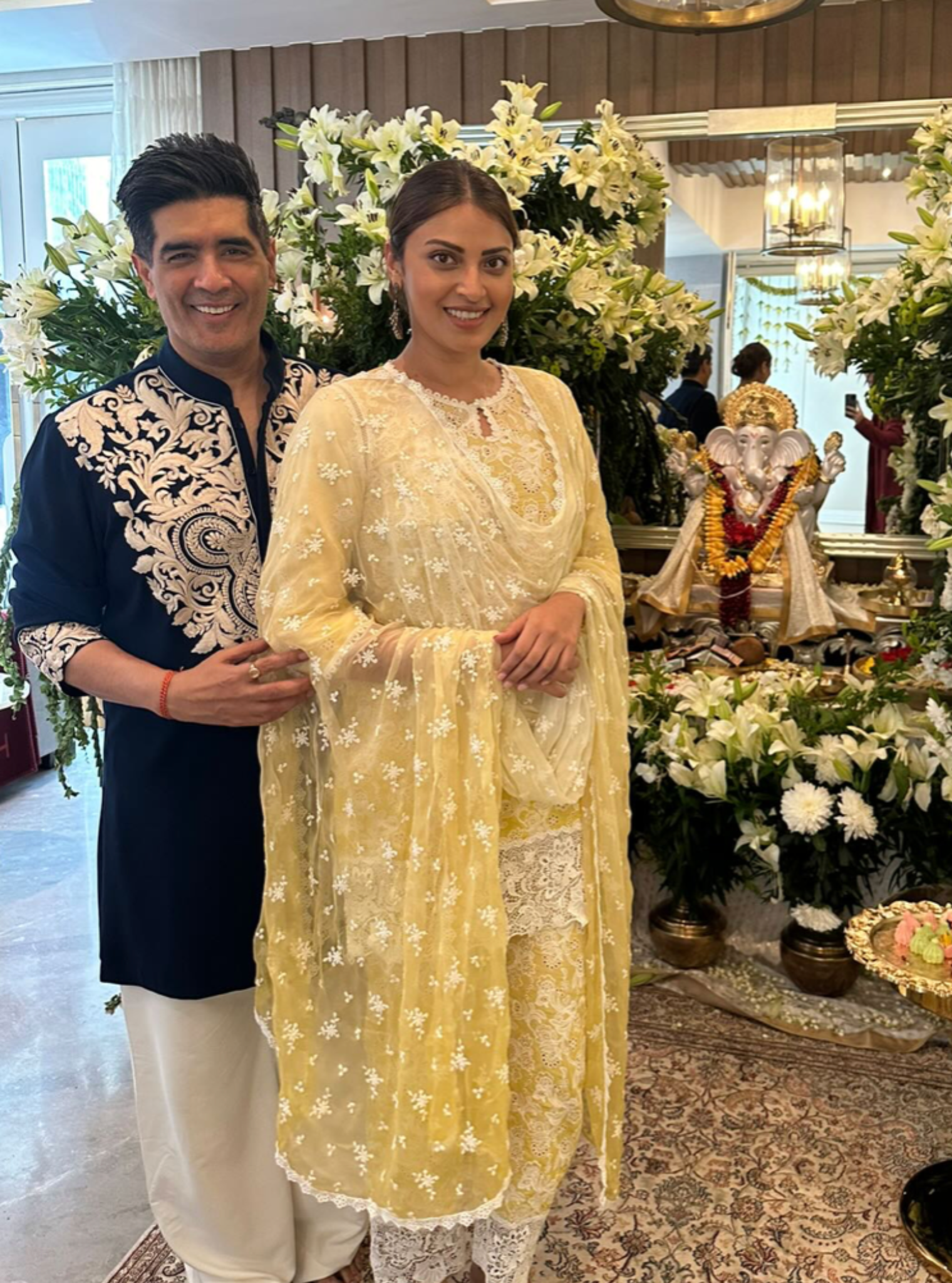 Tista Cotton Yellow Kurta with Palazzo Set