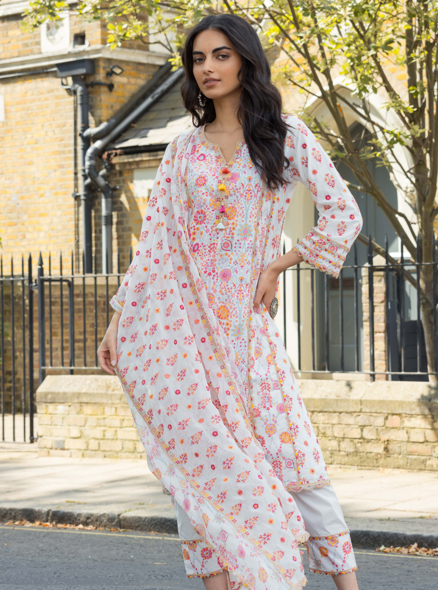 Avery Cotton White Kurta Set