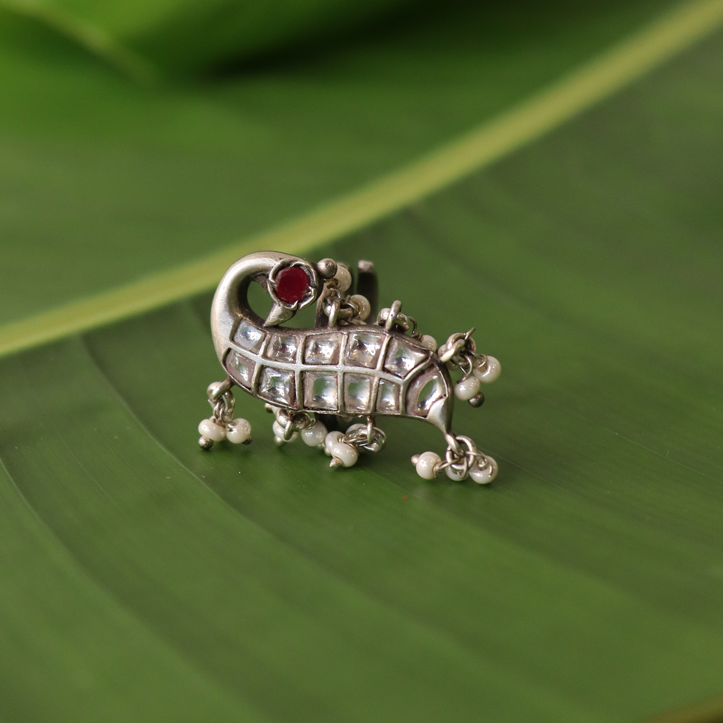 Pure Silver Barhi Ring