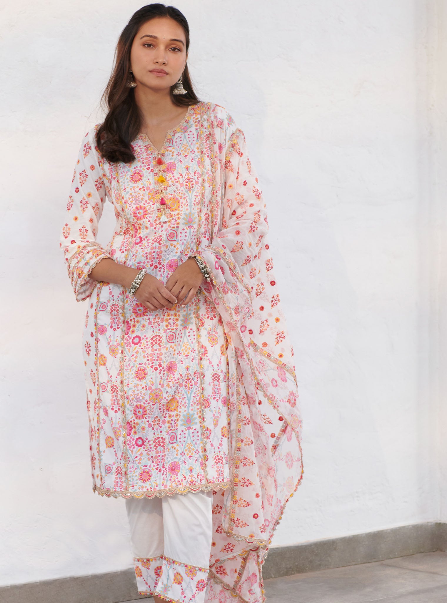 Avery Cotton White Kurta Set