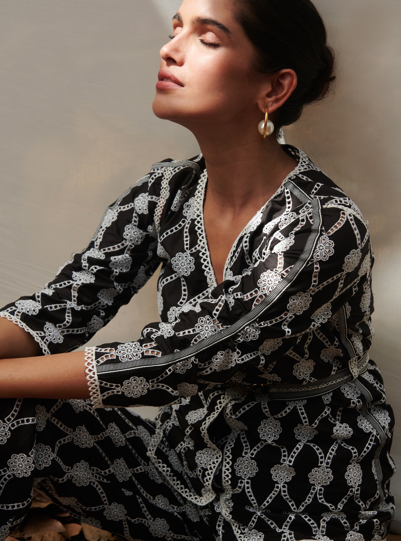 Cornelia Cotton Black Co-ord Set