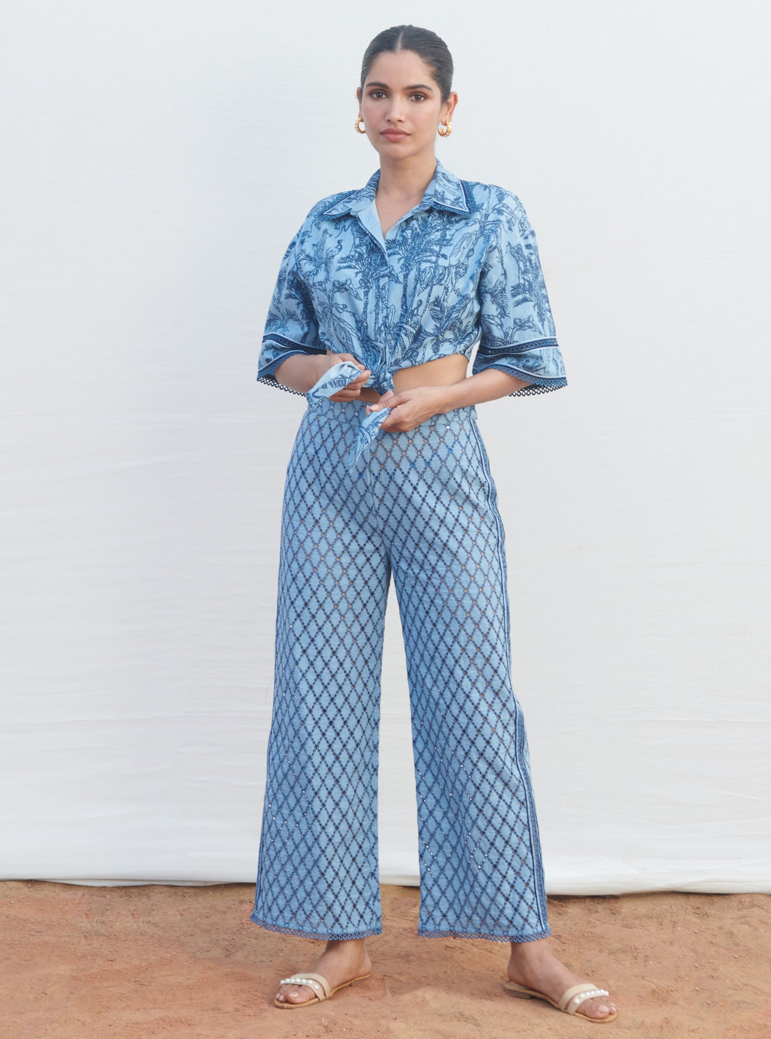 Imelda Denim Light Blue Co-ord Set