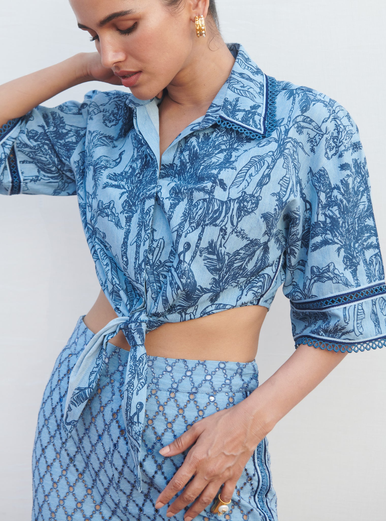 Imelda Denim Light Blue Co-ord Set