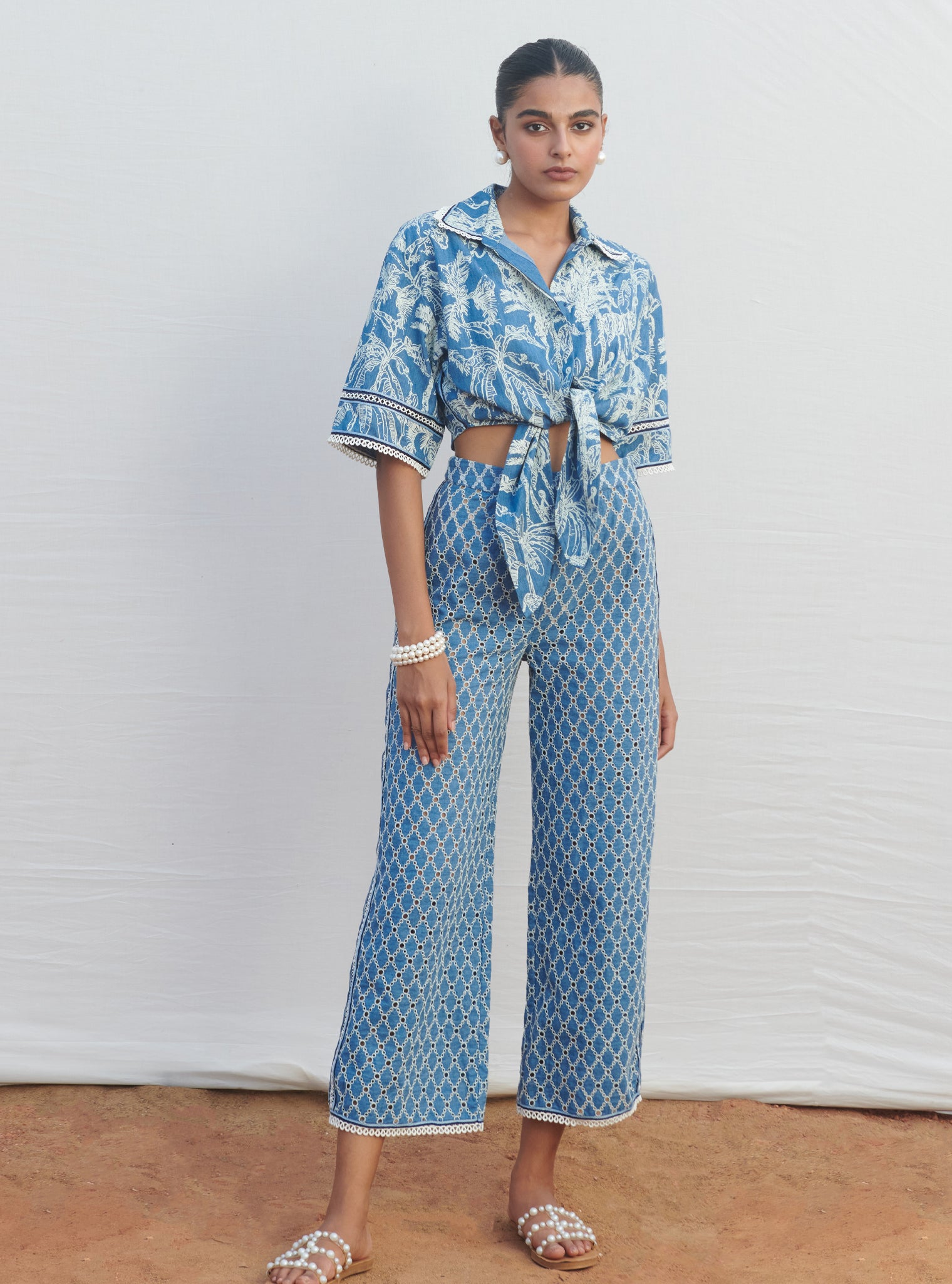 Imelda Denim Dark Blue Co-ord Set