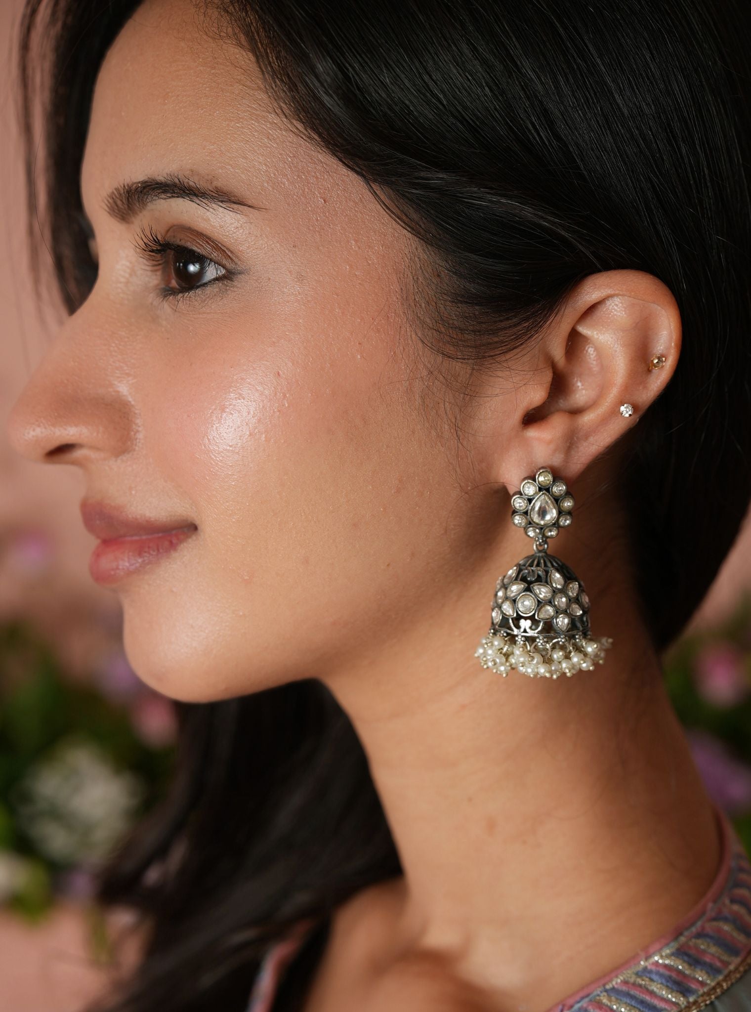 Pure Silver Arang Jhumki